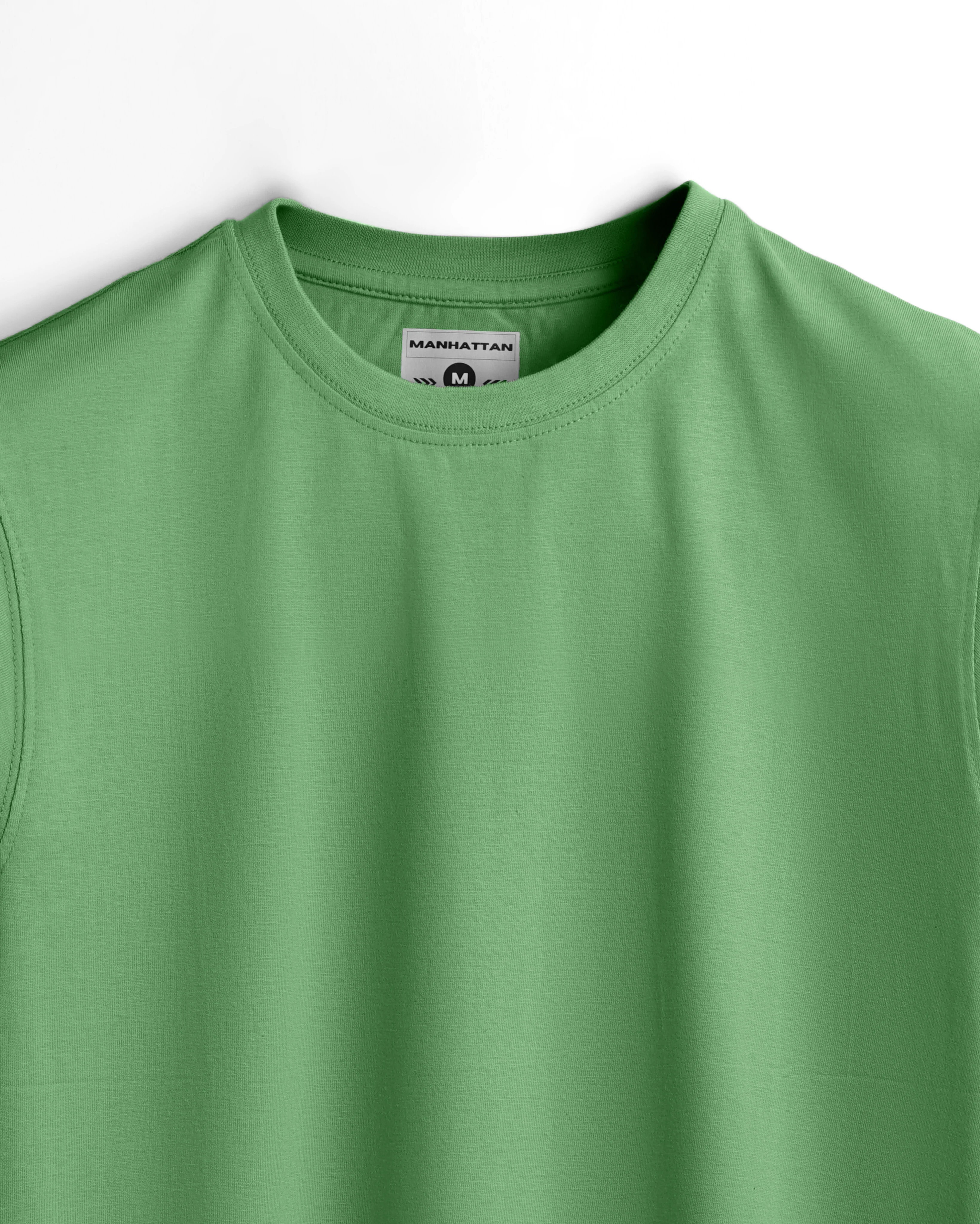 Basic Regular Fit T Shirts Unisex Apple Green - Image 3