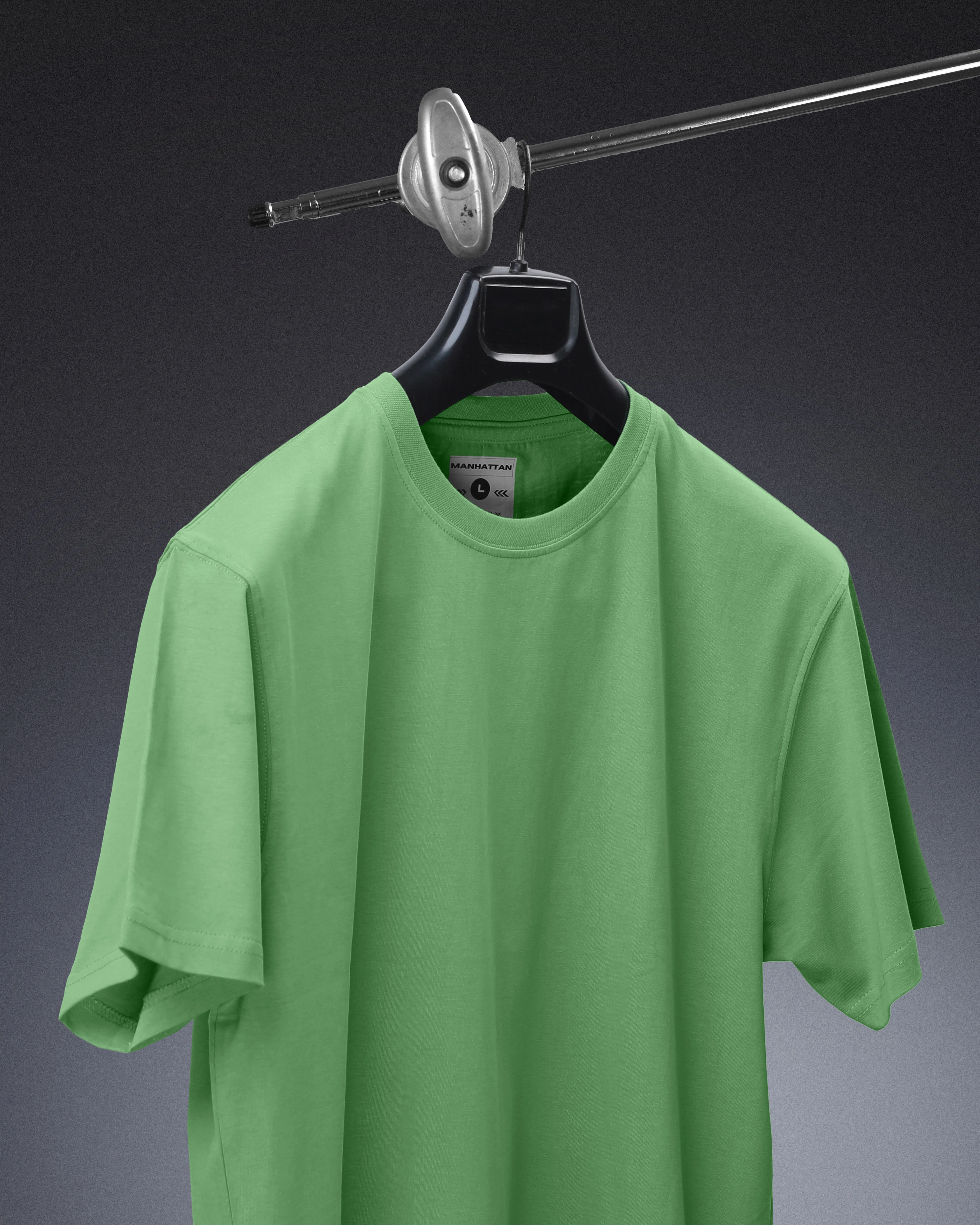 Basic Regular Fit T Shirts Unisex Apple Green - Image 5