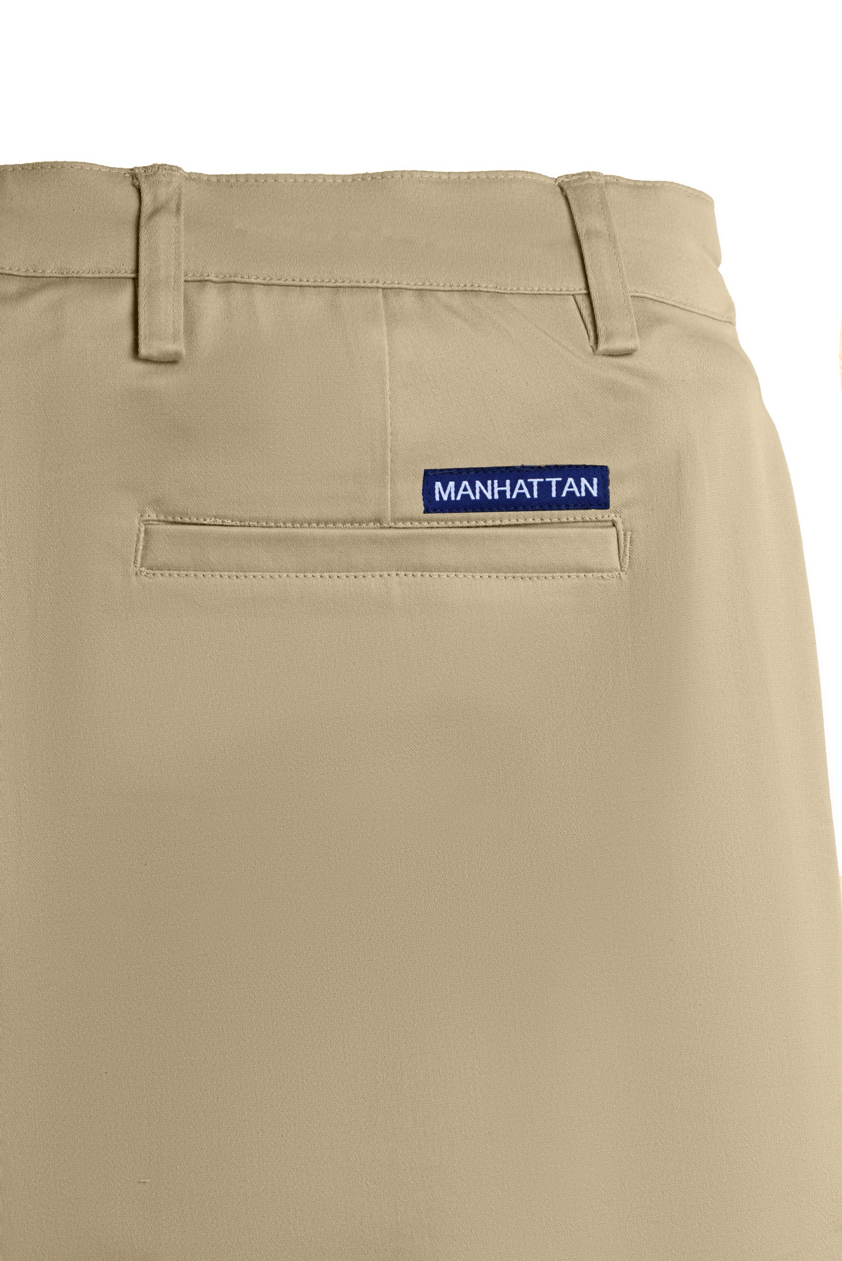 Cotton Casual Pants Beige - Image 6