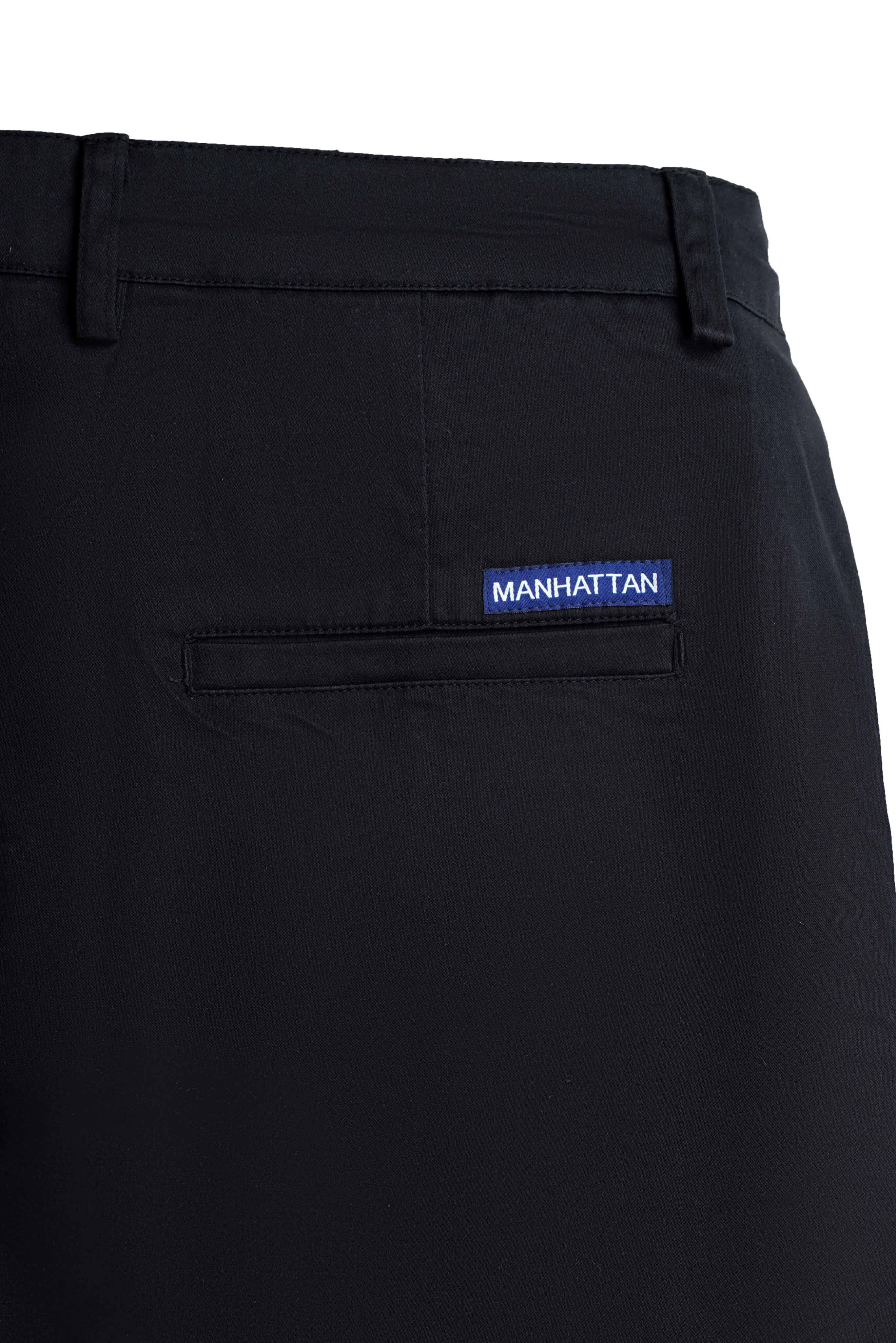Cotton Casual Pants Black - Image 3