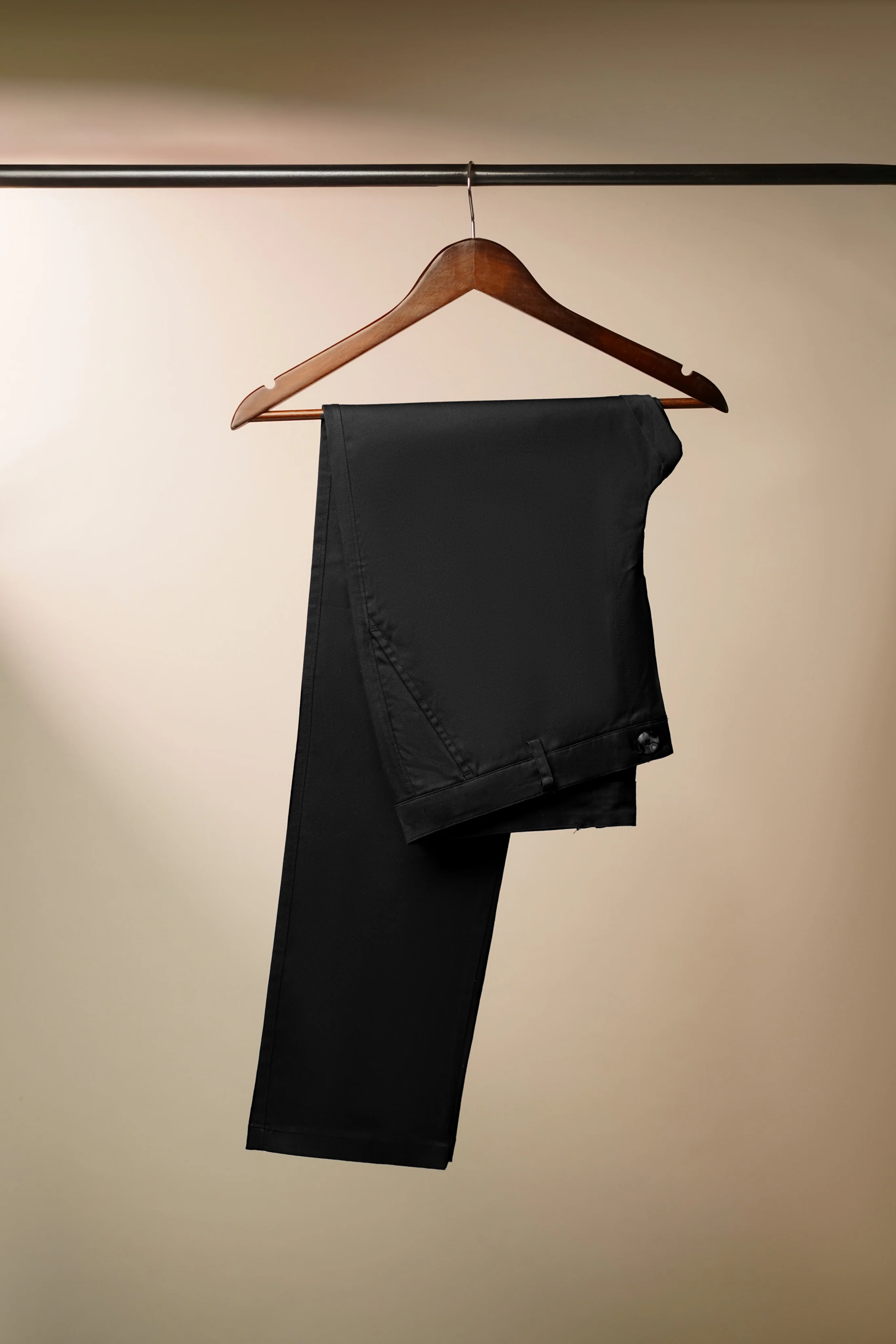 Cotton Casual Pants Black - Image 4