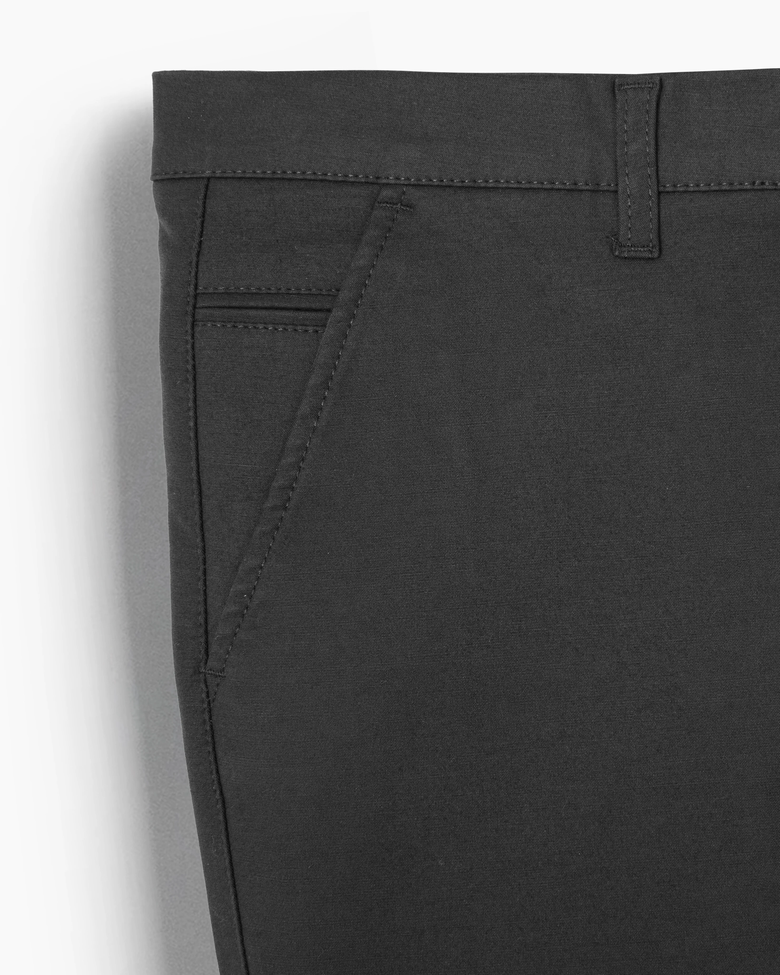 Cotton Casual Pants Black Tussar - Image 3