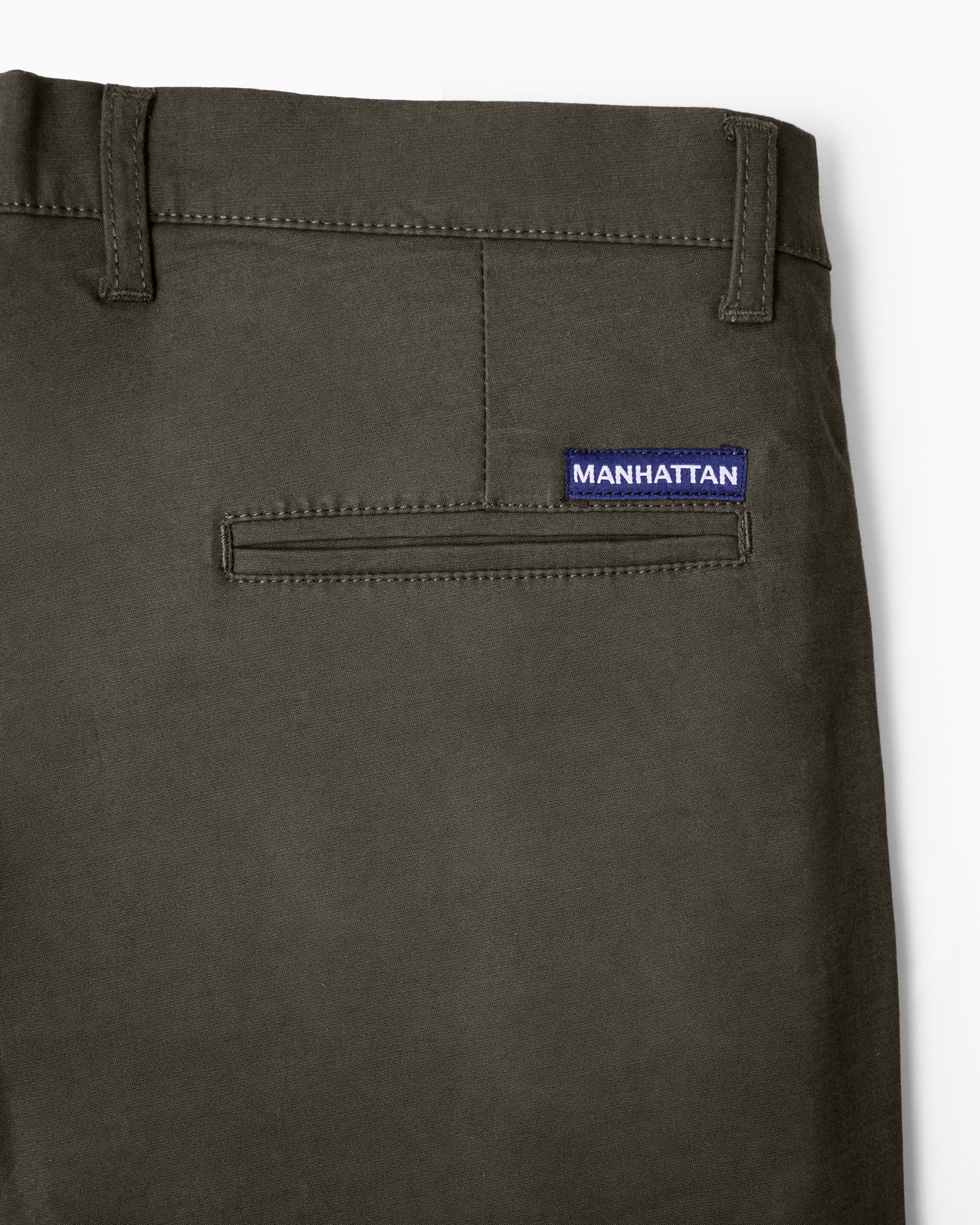 Cotton Casual Pants Coffee Brown Tussar - Image 4