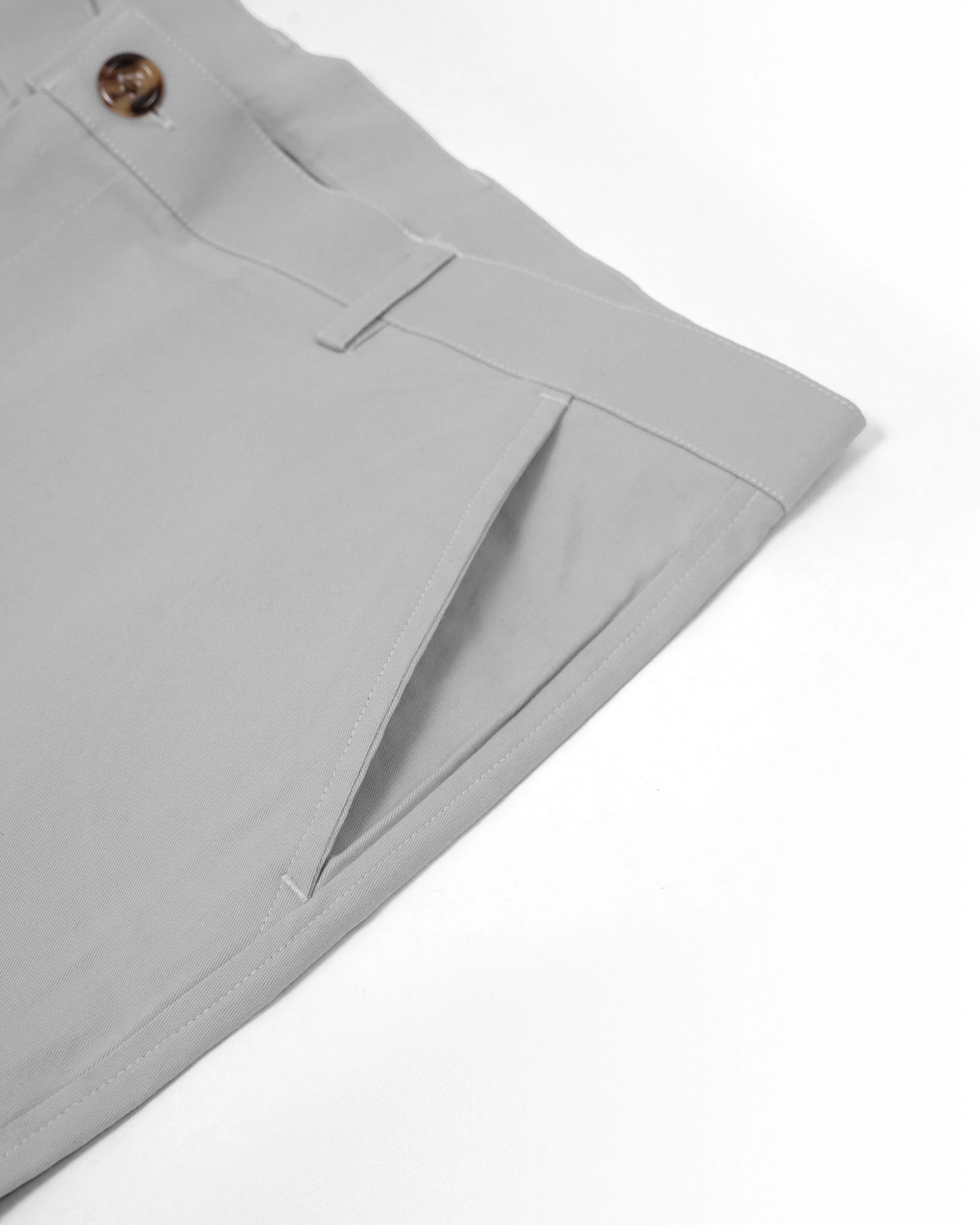 Cotton Casual Pants Grey - Image 3