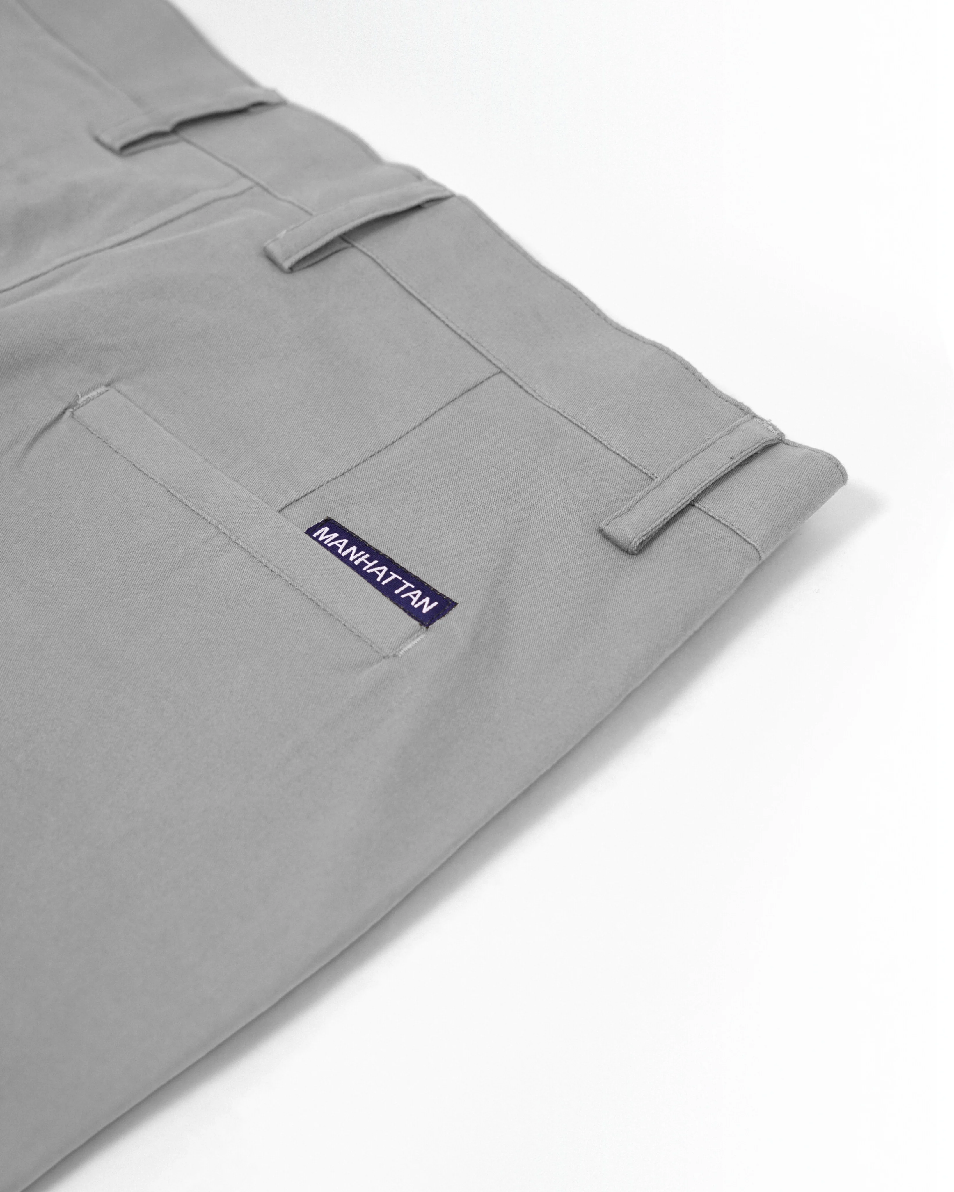 Cotton Casual Pants Grey - Image 4