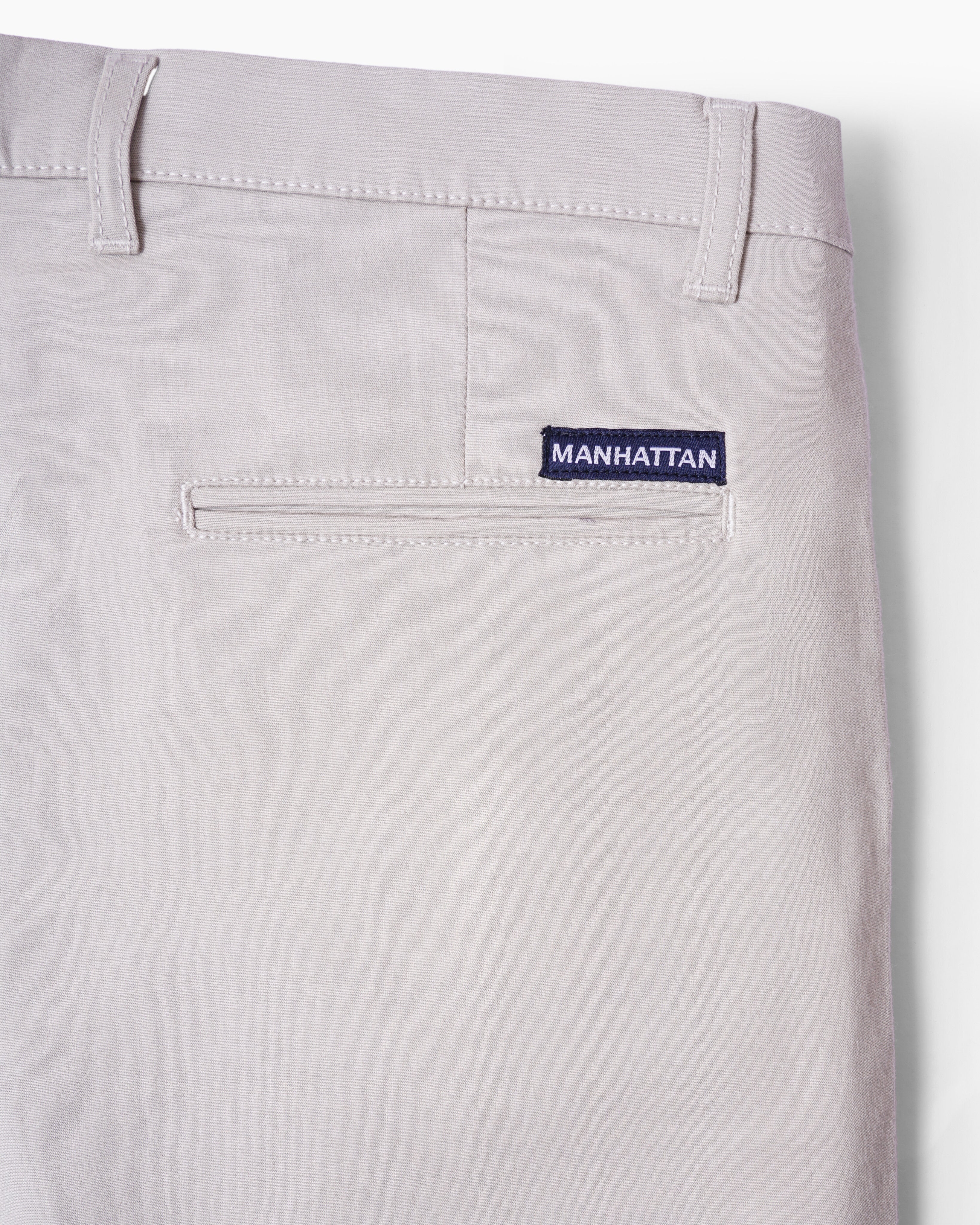 Cotton Casual Pants Grey Tussar - Image 4