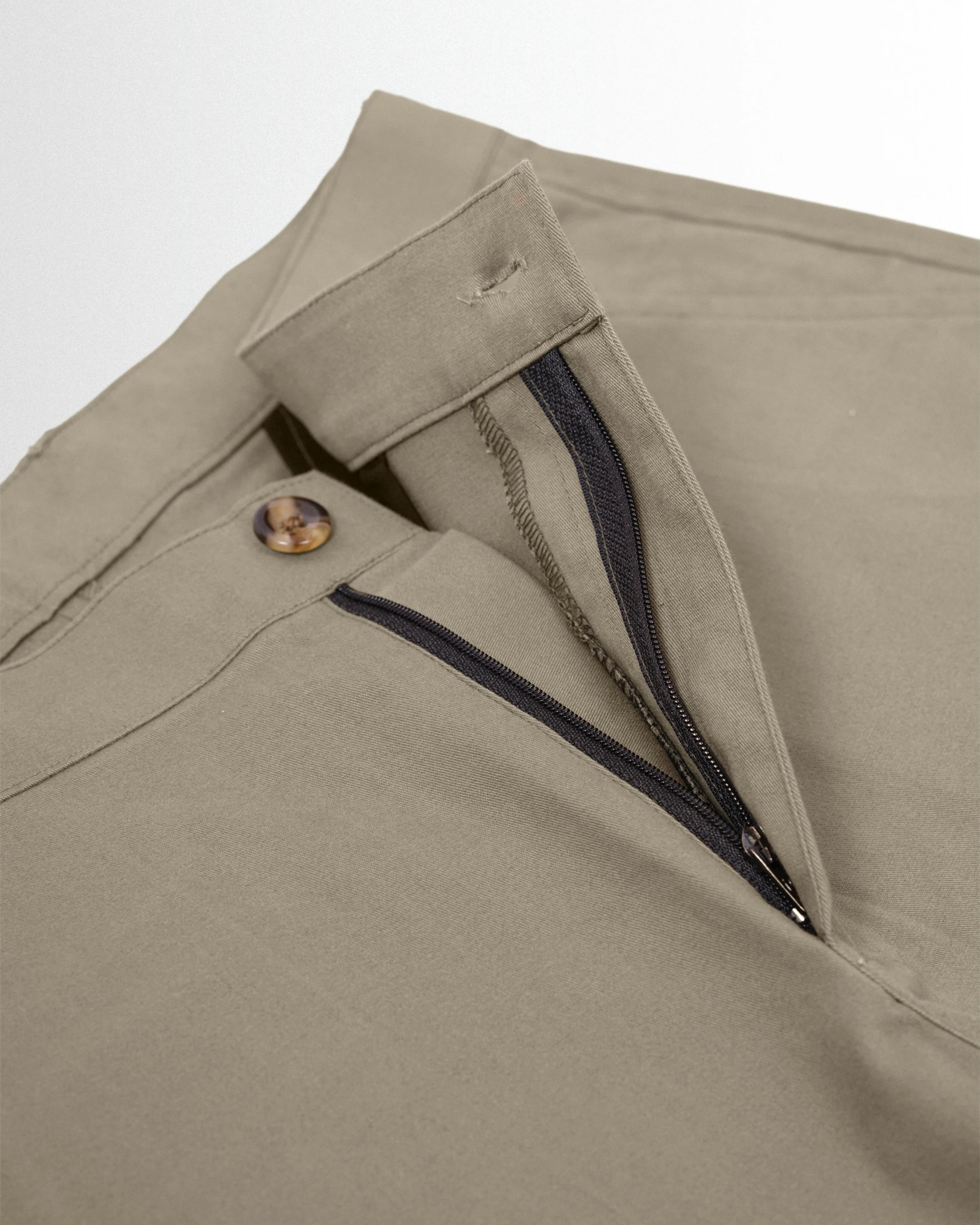 Cotton Casual Pants Khaki - Image 3