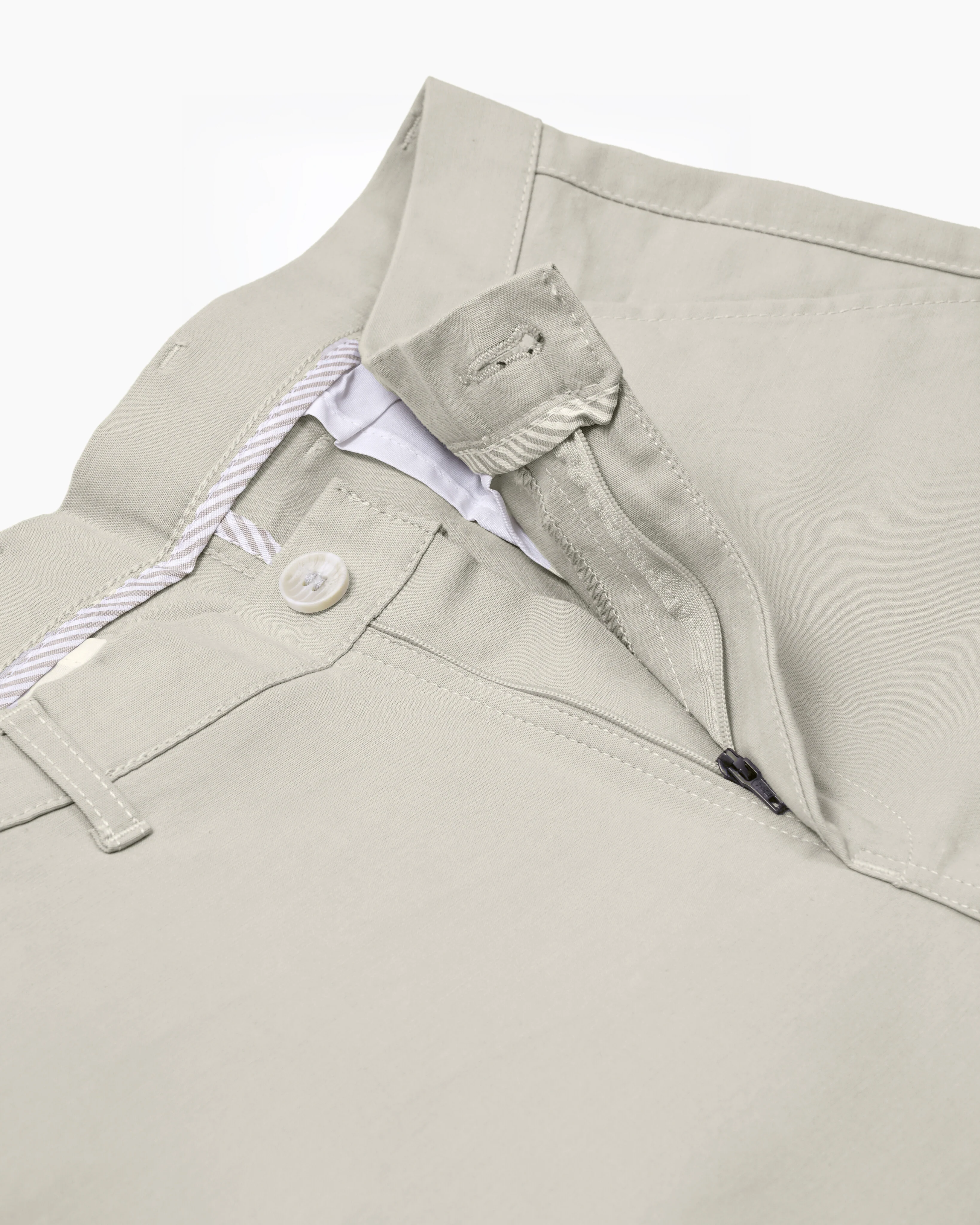 Cotton Casual Pants Light Beige Tussar - Image 2