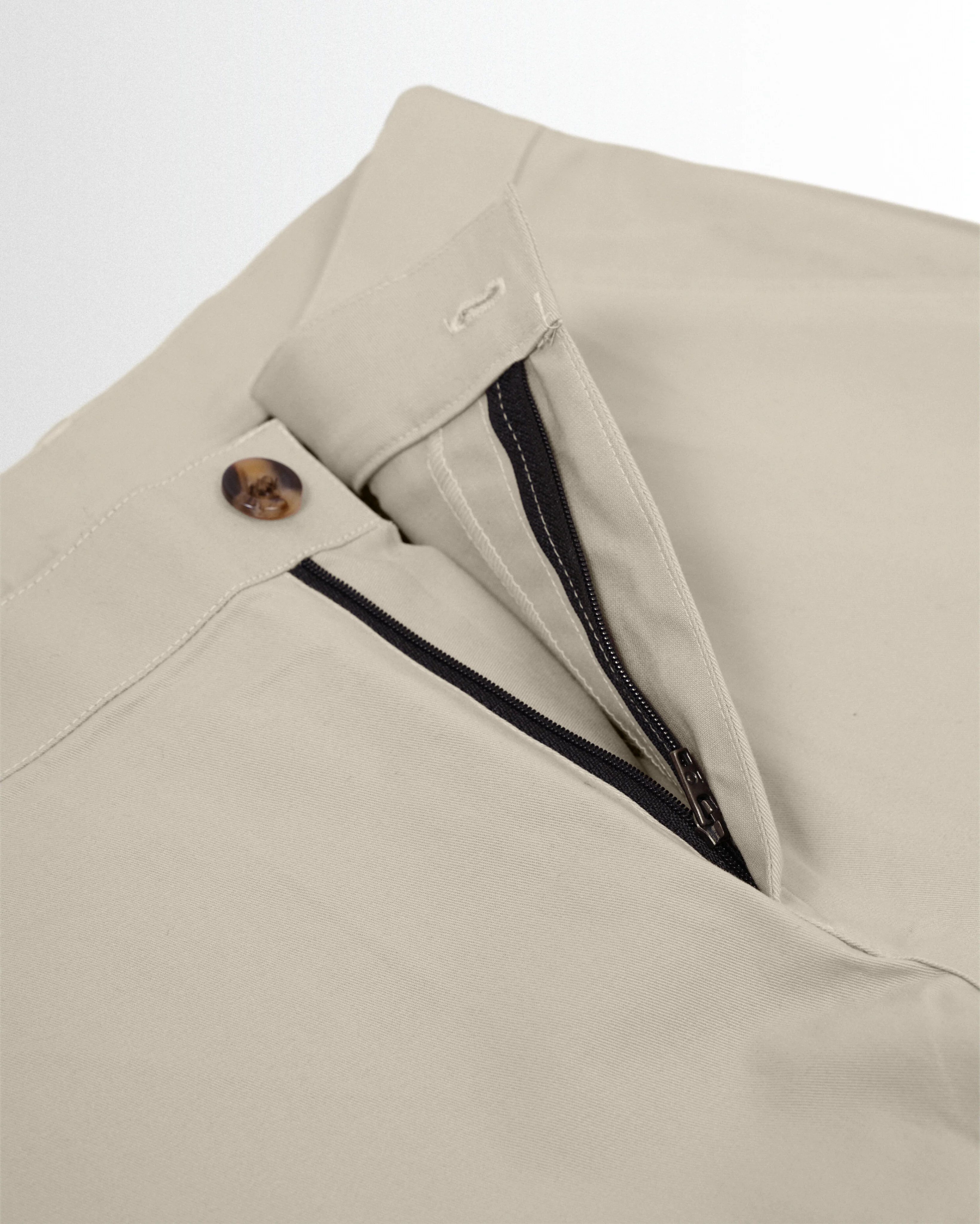 Cotton Casual Pants Light Beige - Image 4