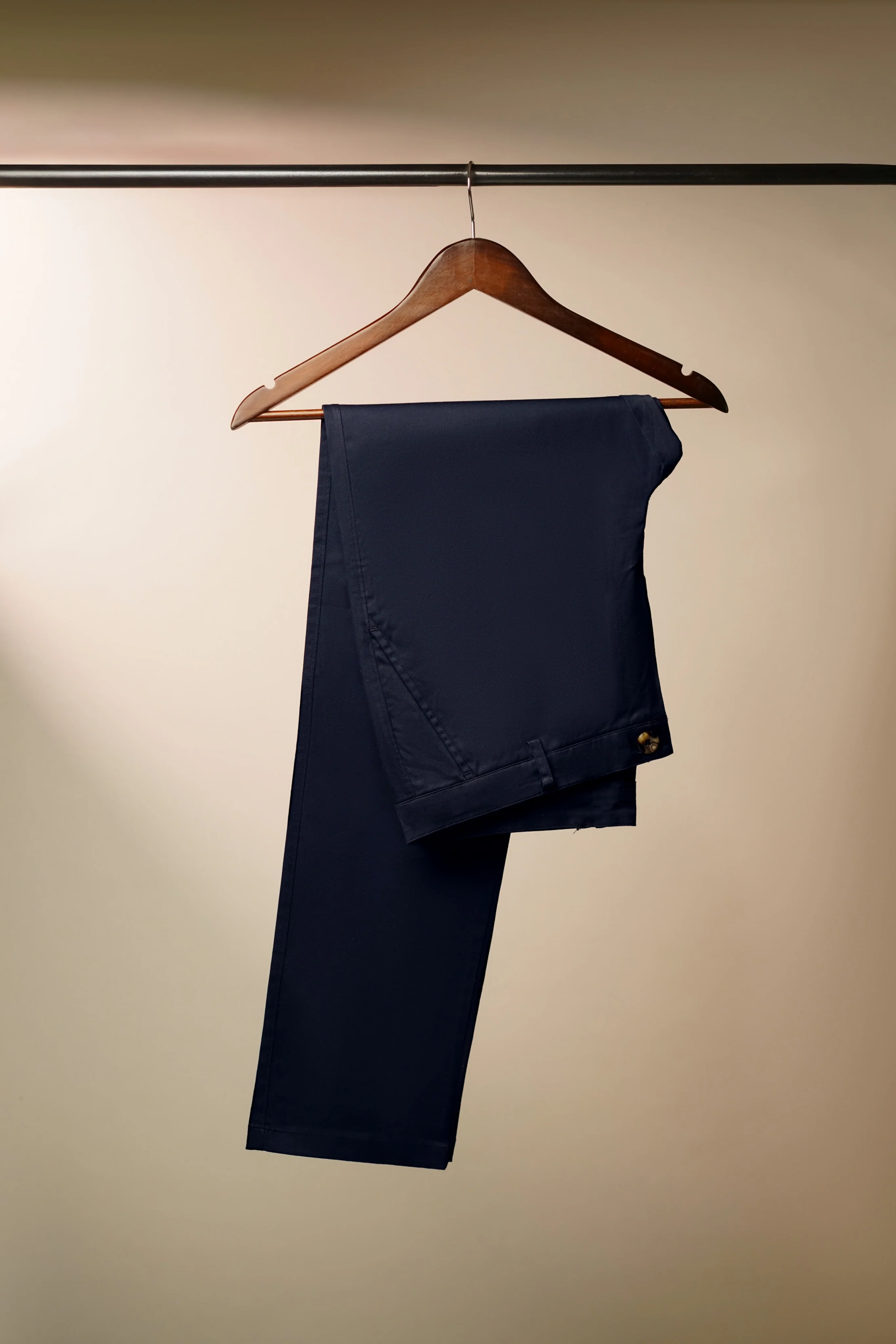 Cotton Casual Pants Navy - Image 3