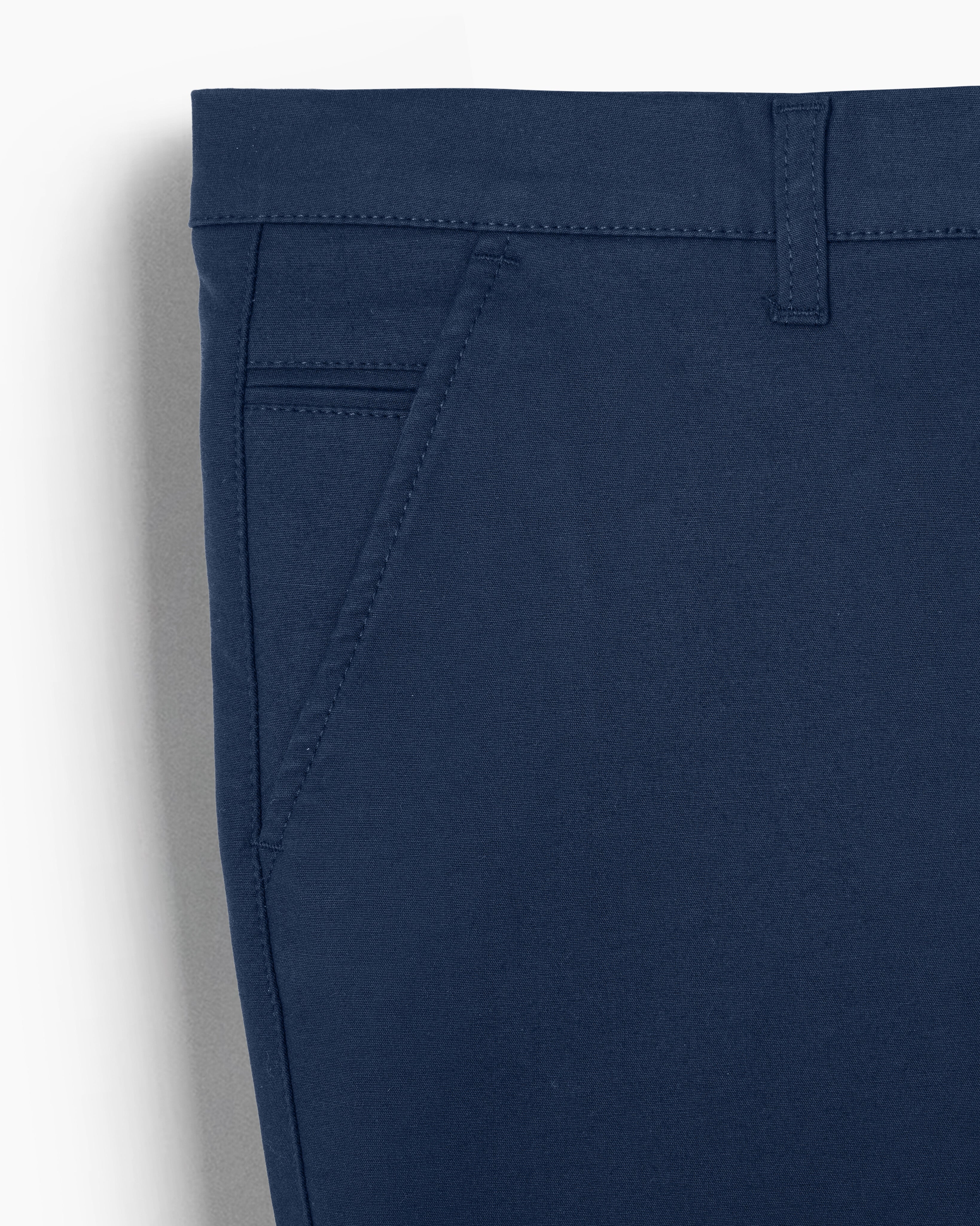 Cotton Casual Pants Navy Tussar - Image 3