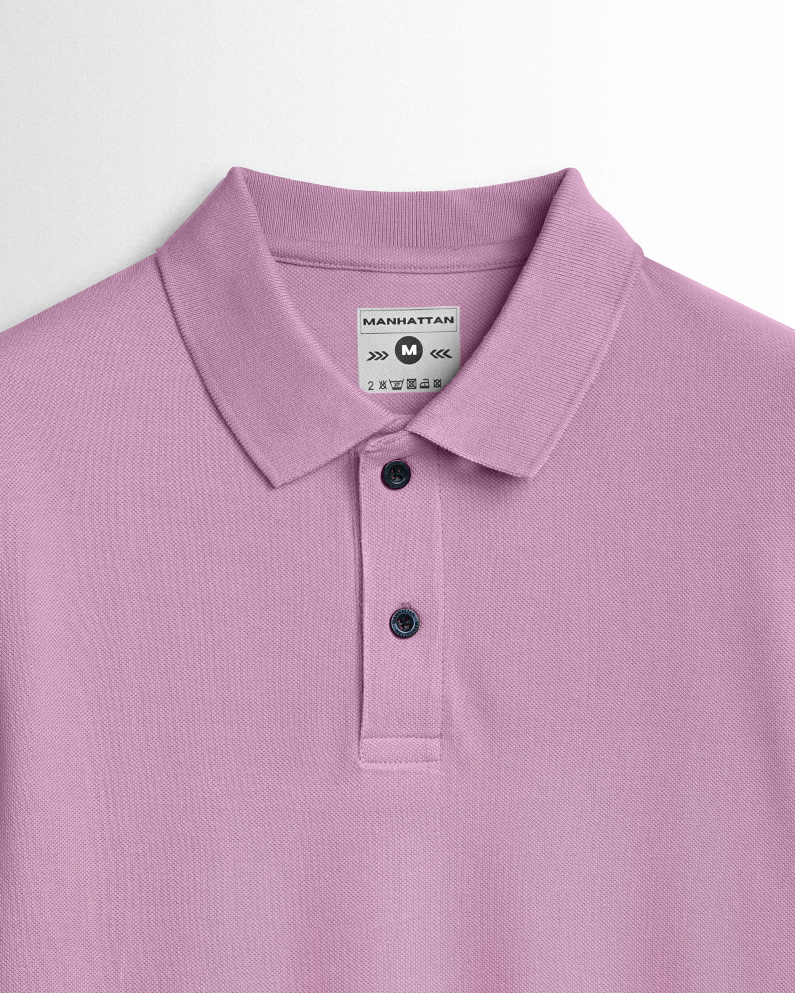 Cotton Polo Full Sleeve Unisex Soft berry Without Pocket - Image 2