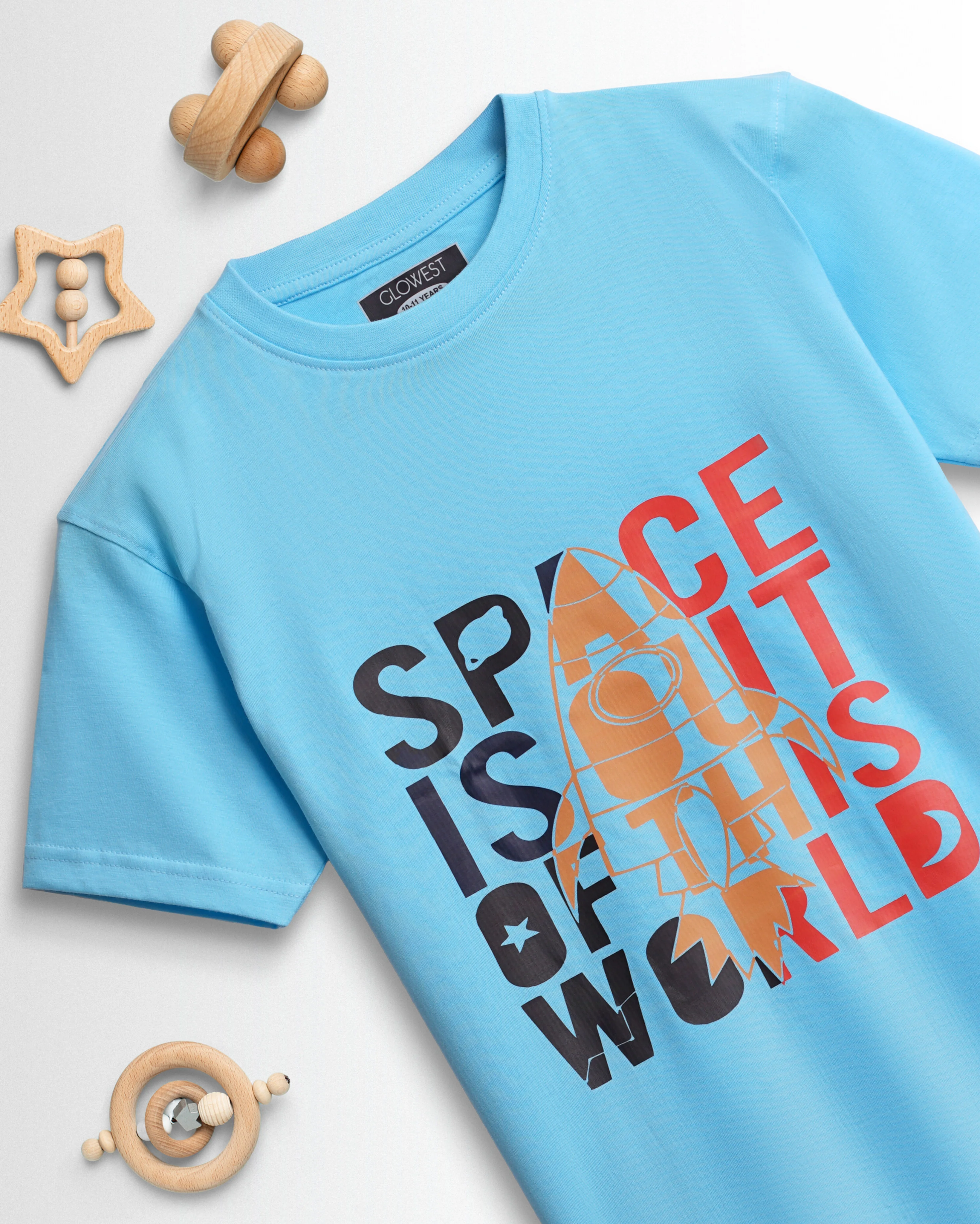 Kids Boys Set Sky Blue/Mustard - Image 5