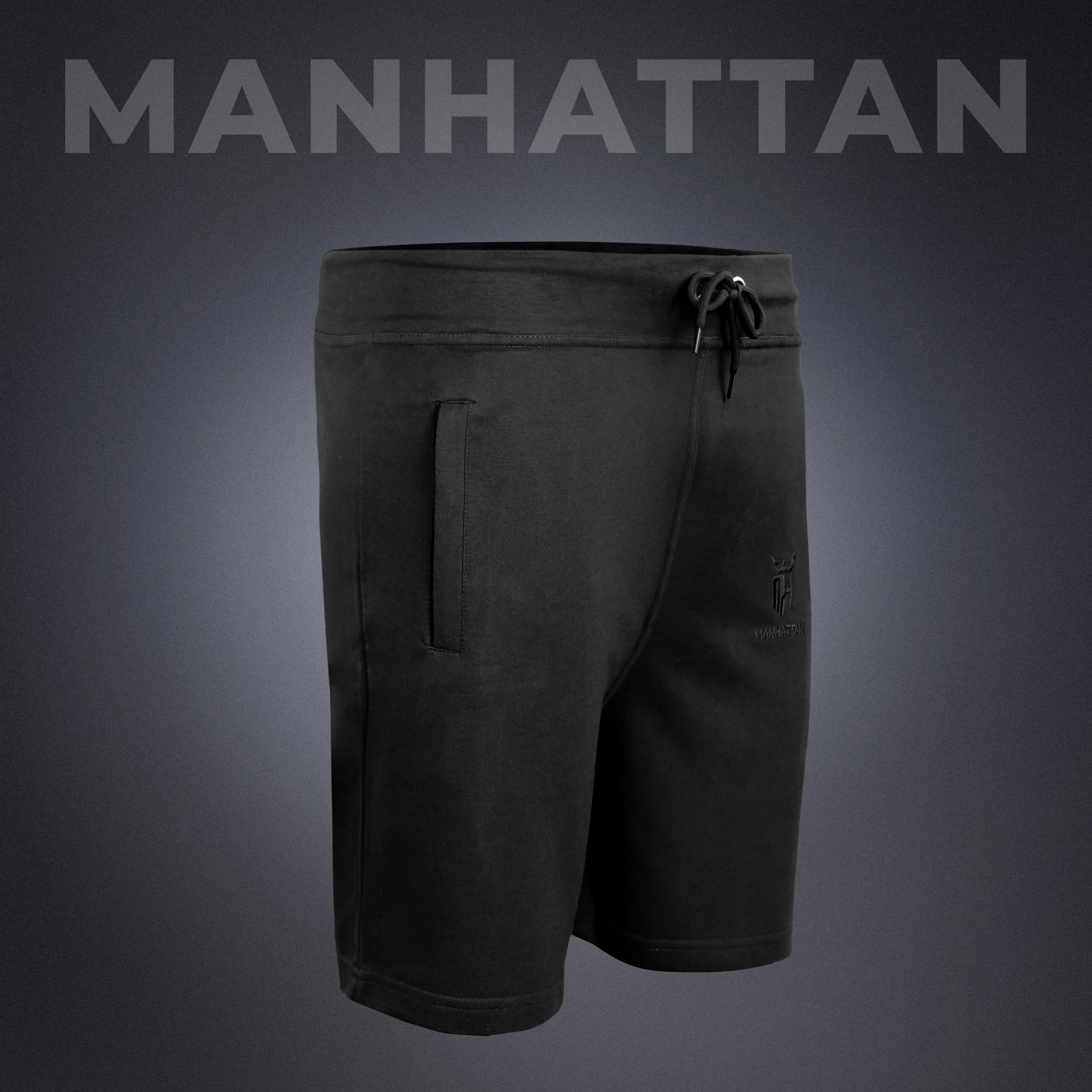 Premium Cotton Black Shorts Regular Fit - Image 3