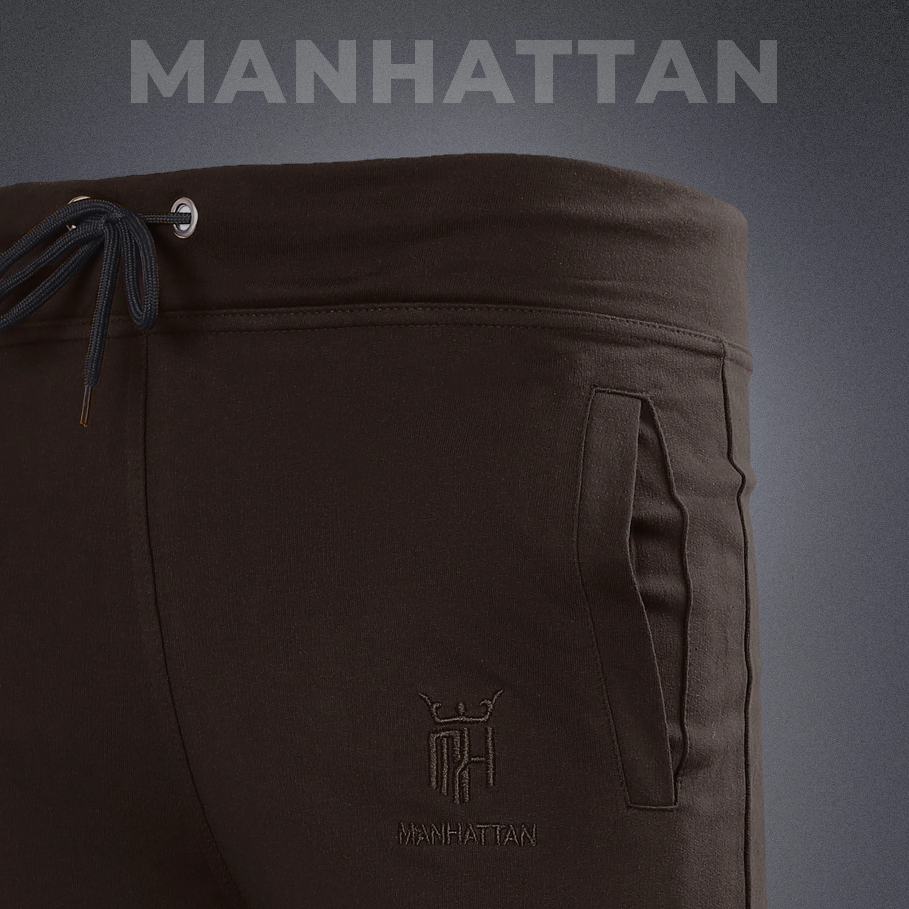 Premium Cotton Coffee Brown 3/4 Shorts Regular Fit - Image 3