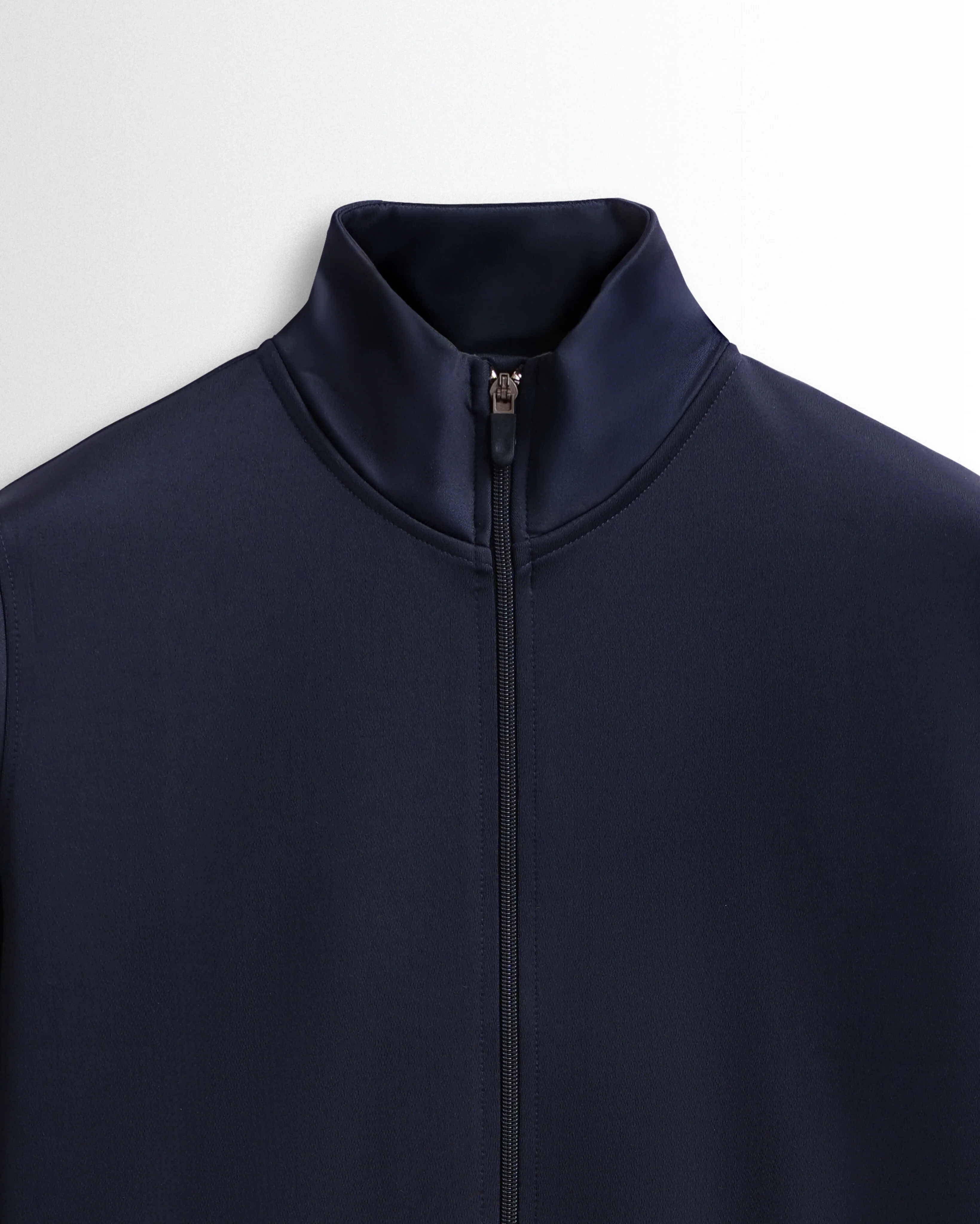 Premium Hineck Zipper Jacket Unisex Navy - Image 3