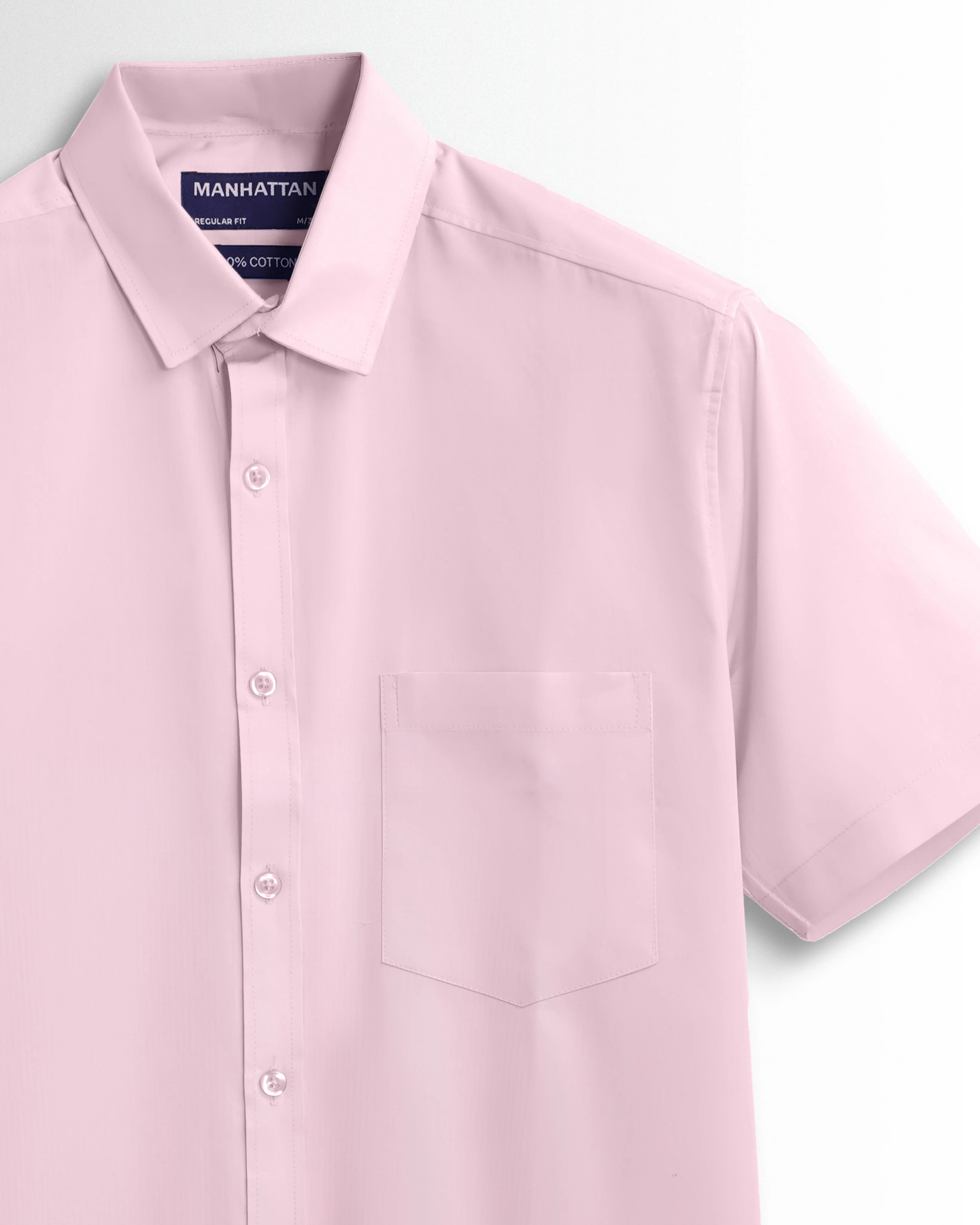 Pure Cotton Light Pink Shirts - Image 3