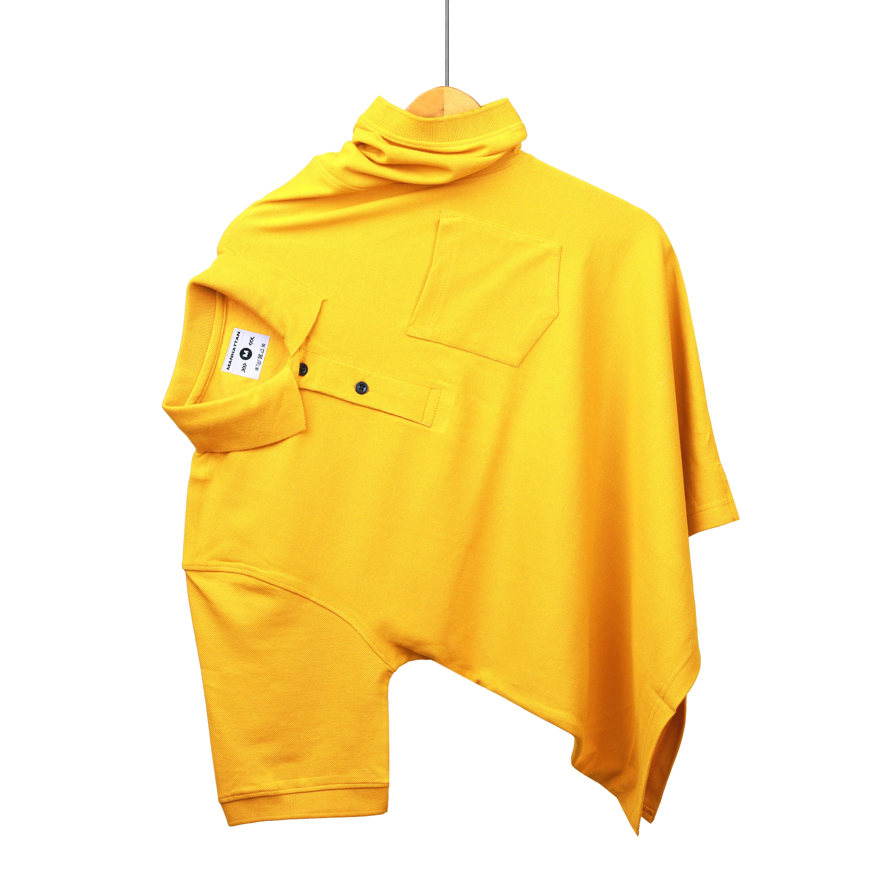 Pure Cotton Polo Pocket T Shirt (Golden Yellow) - Image 4