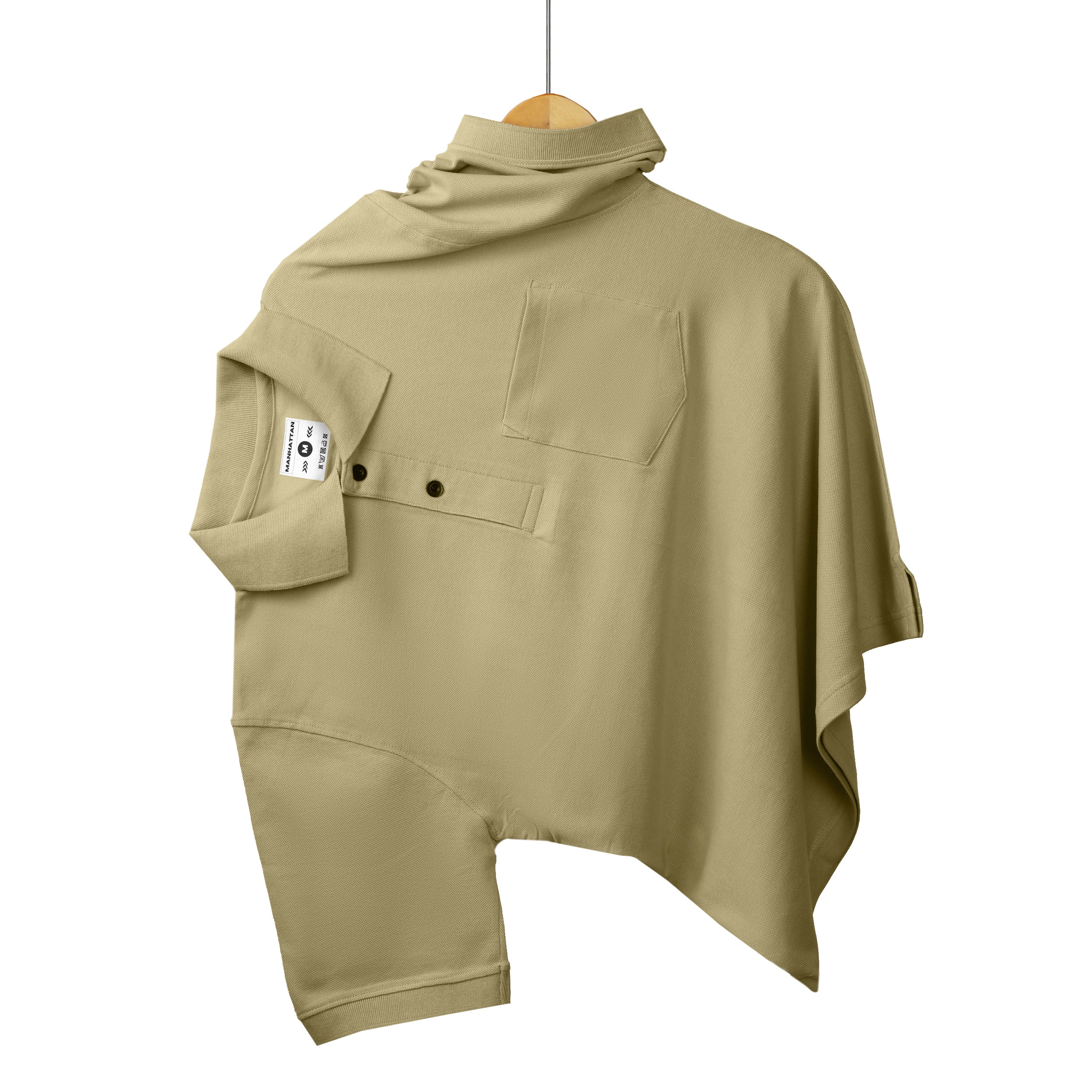 Pure Cotton Polo Pocket T shirts (Beach) - Image 4
