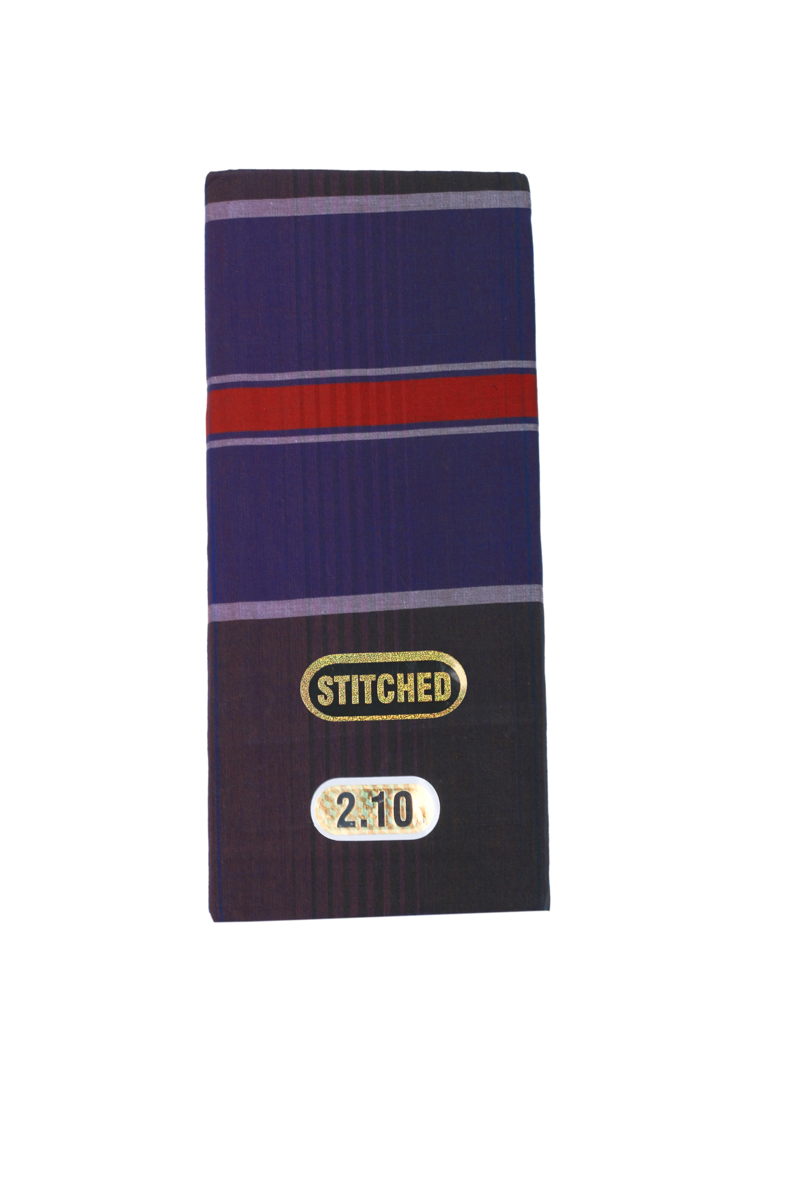 Pure Cotton Stitched Lungies 2.10 mts (Single Lungie) - Image 4