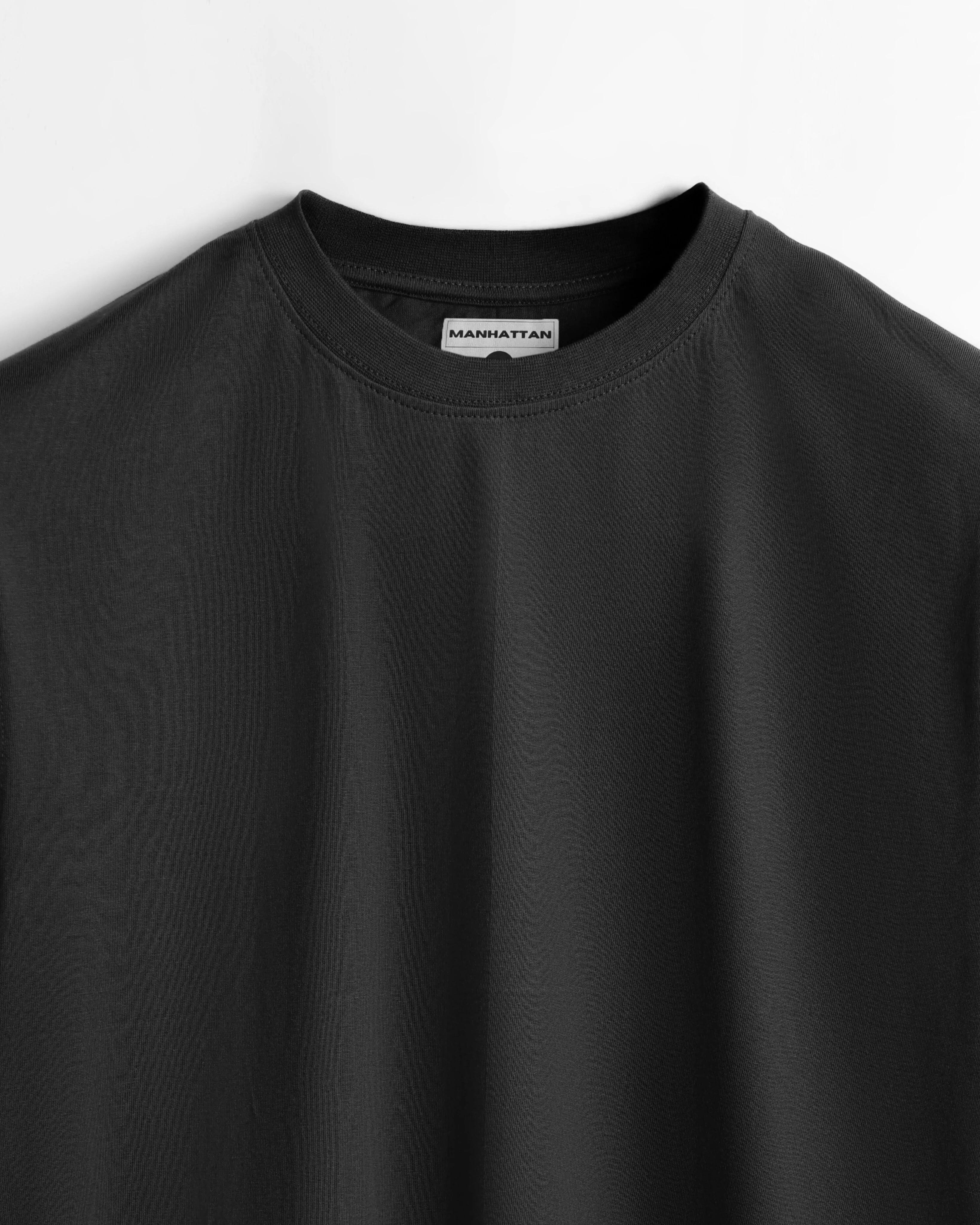 Basic Regular Fit T Shirts Unisex Black - Image 3