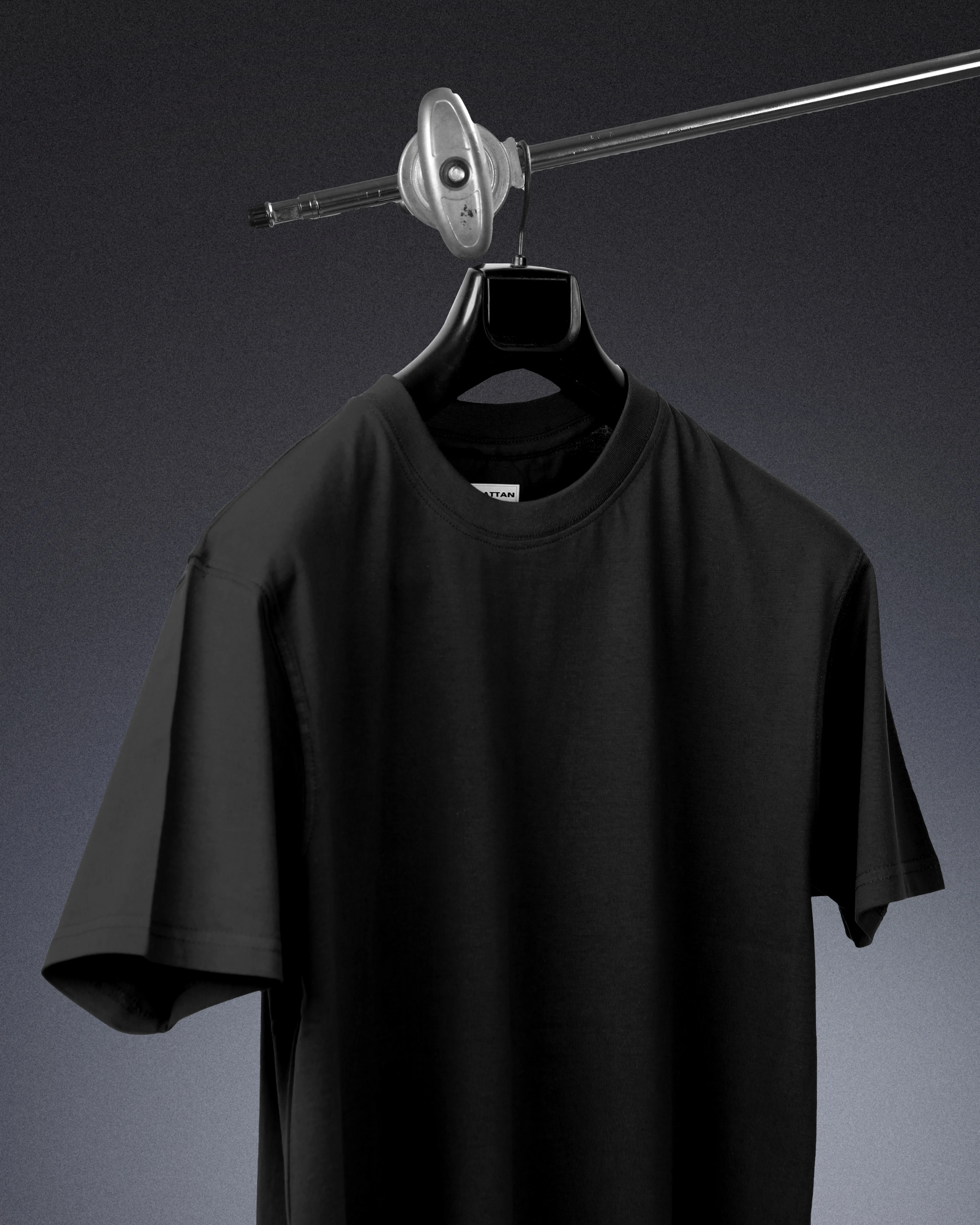 Basic Regular Fit T Shirts Unisex Black - Image 5
