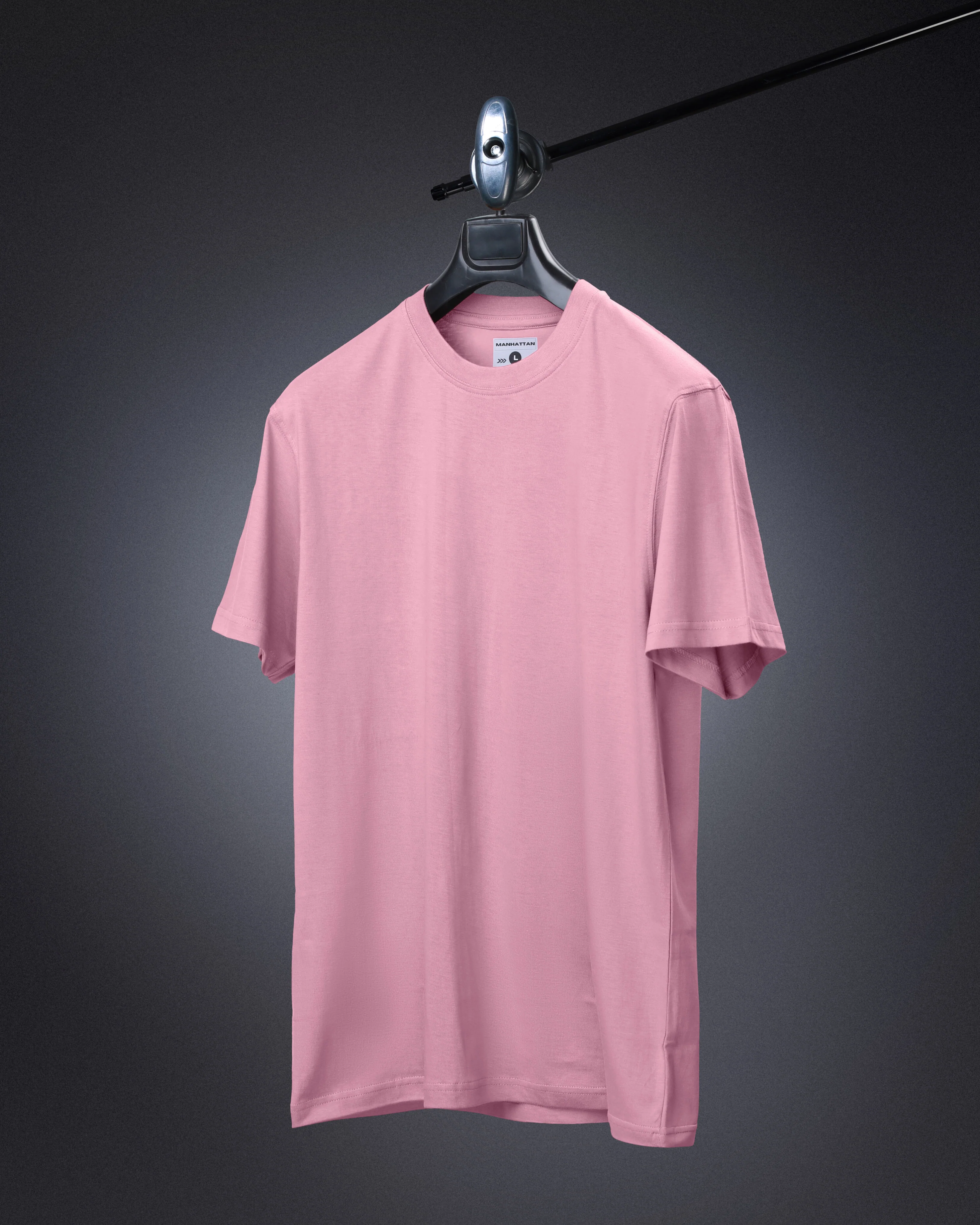 Basic Regular Fit T Shirts Unisex Dusty Pink - Image 3