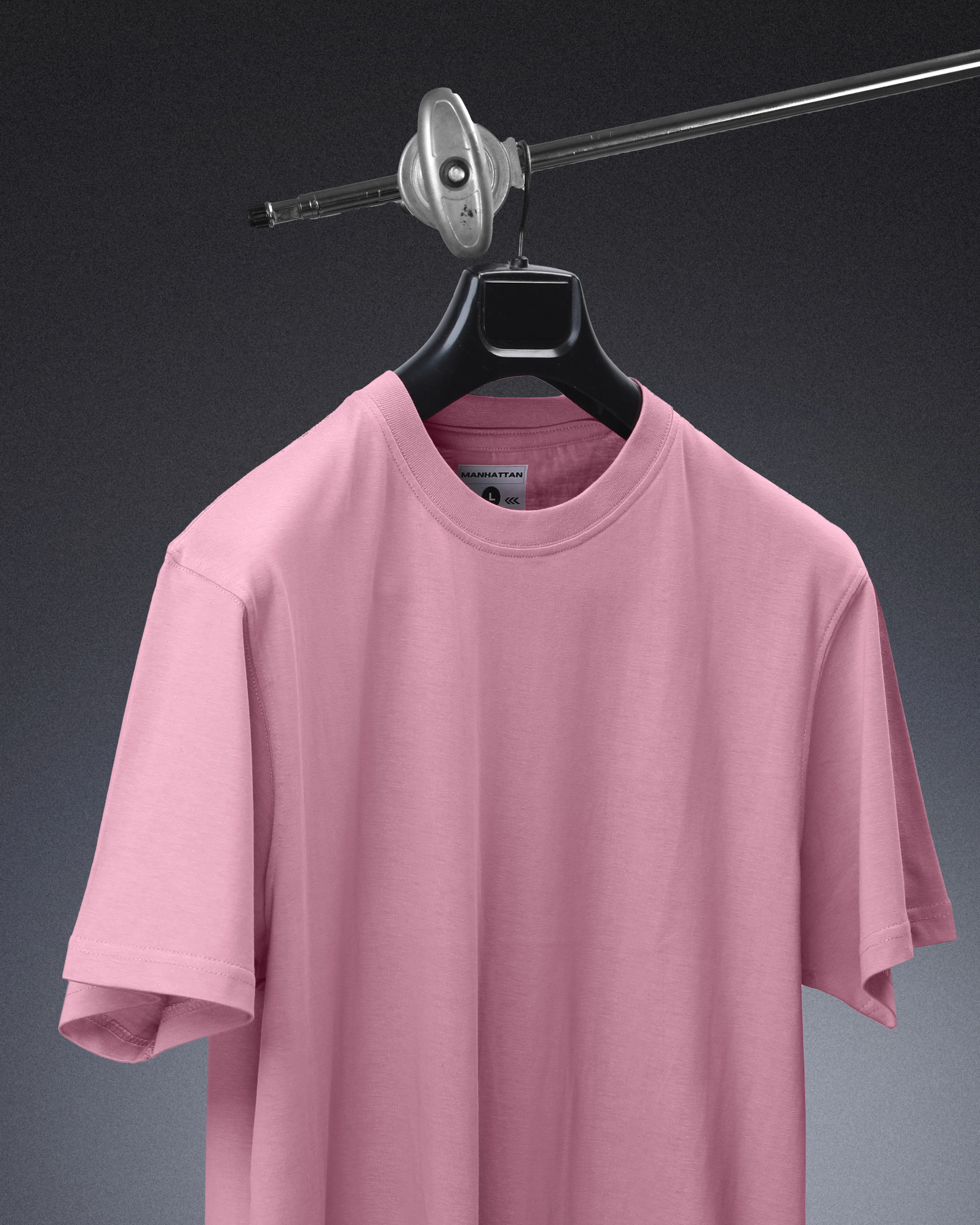 Basic Regular Fit T Shirts Unisex Dusty Pink - Image 4