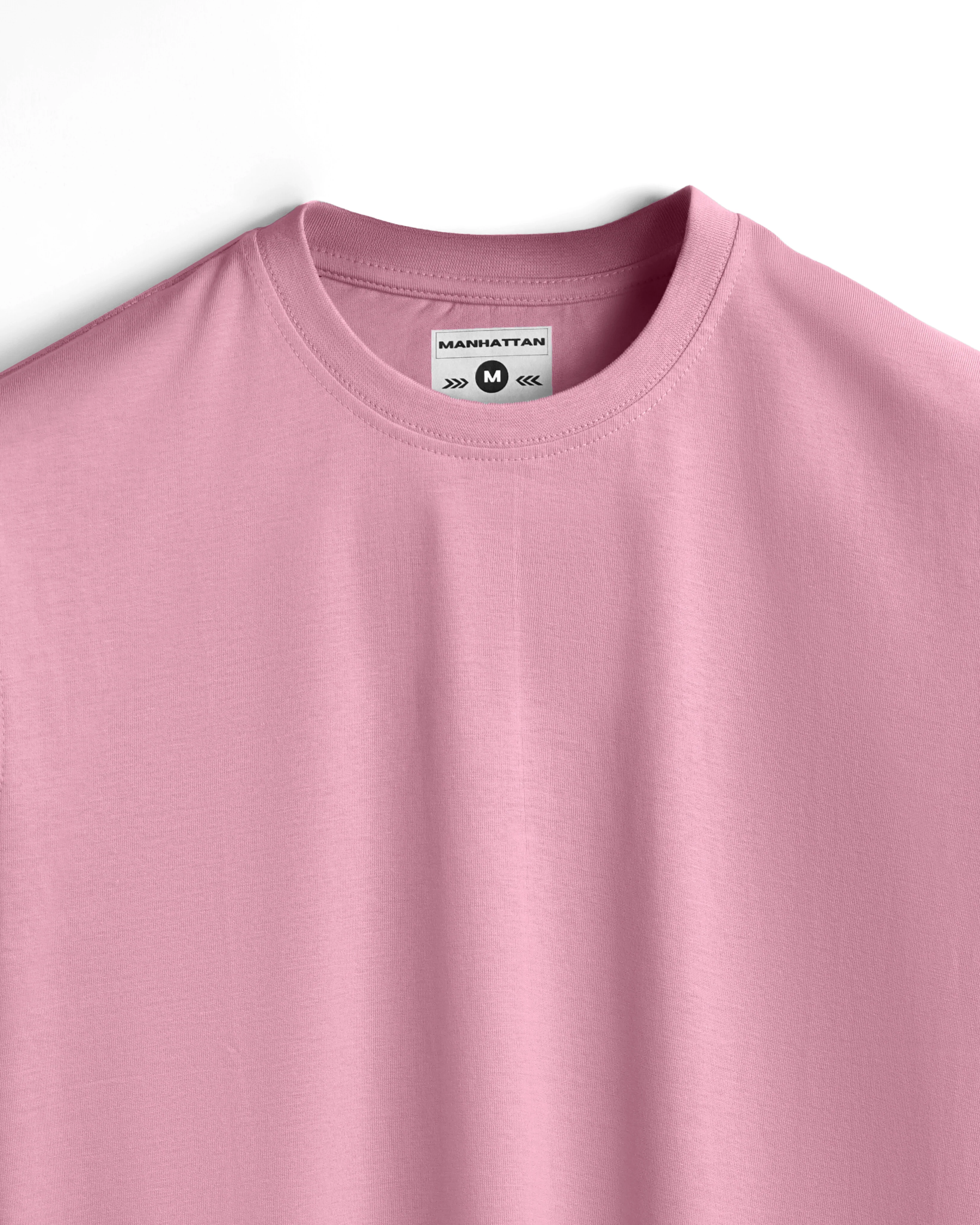 Basic Regular Fit T Shirts Unisex Dusty Pink - Image 5