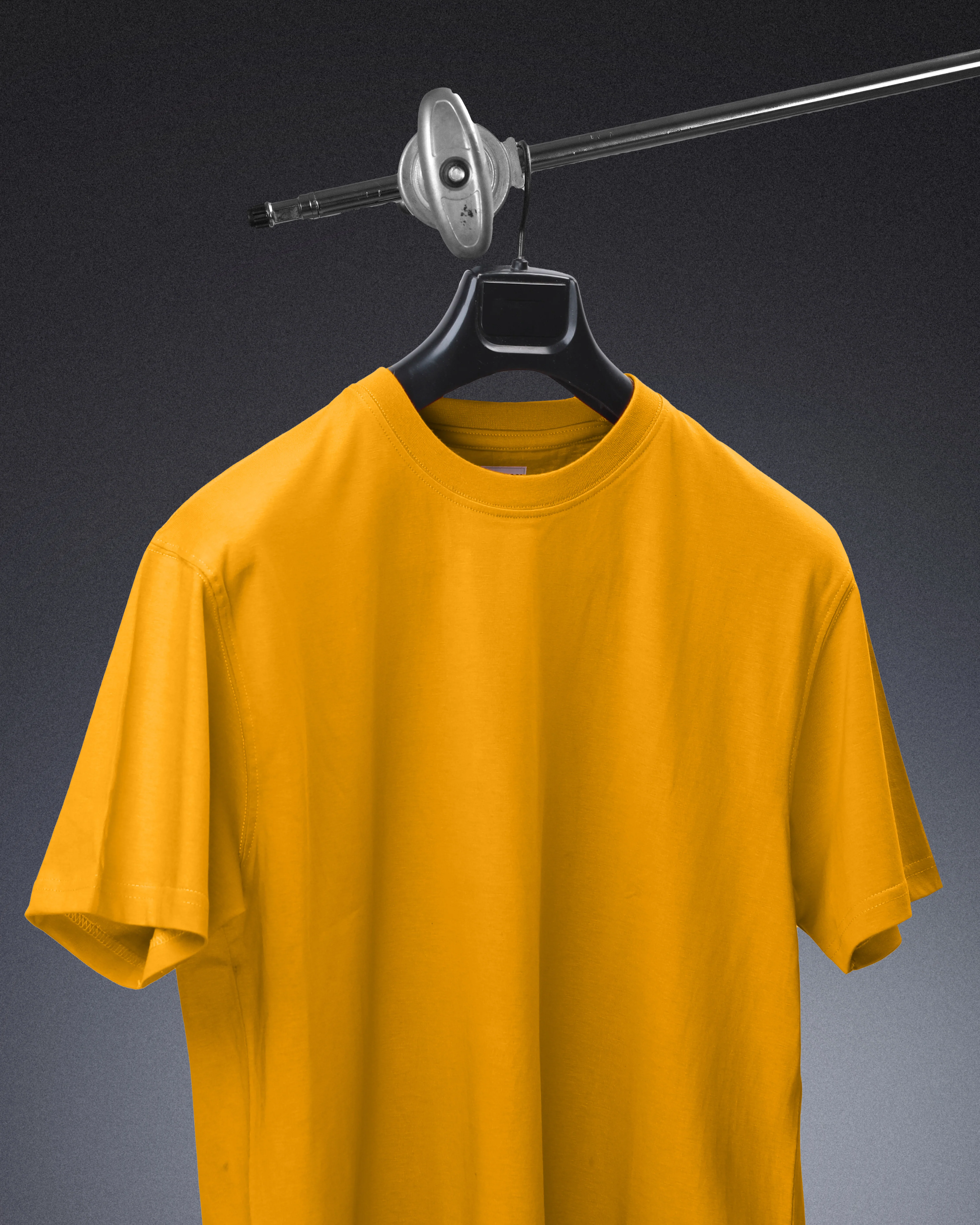 Basic Regular Fit T Shirts Unisex Golden Mustard - Image 5