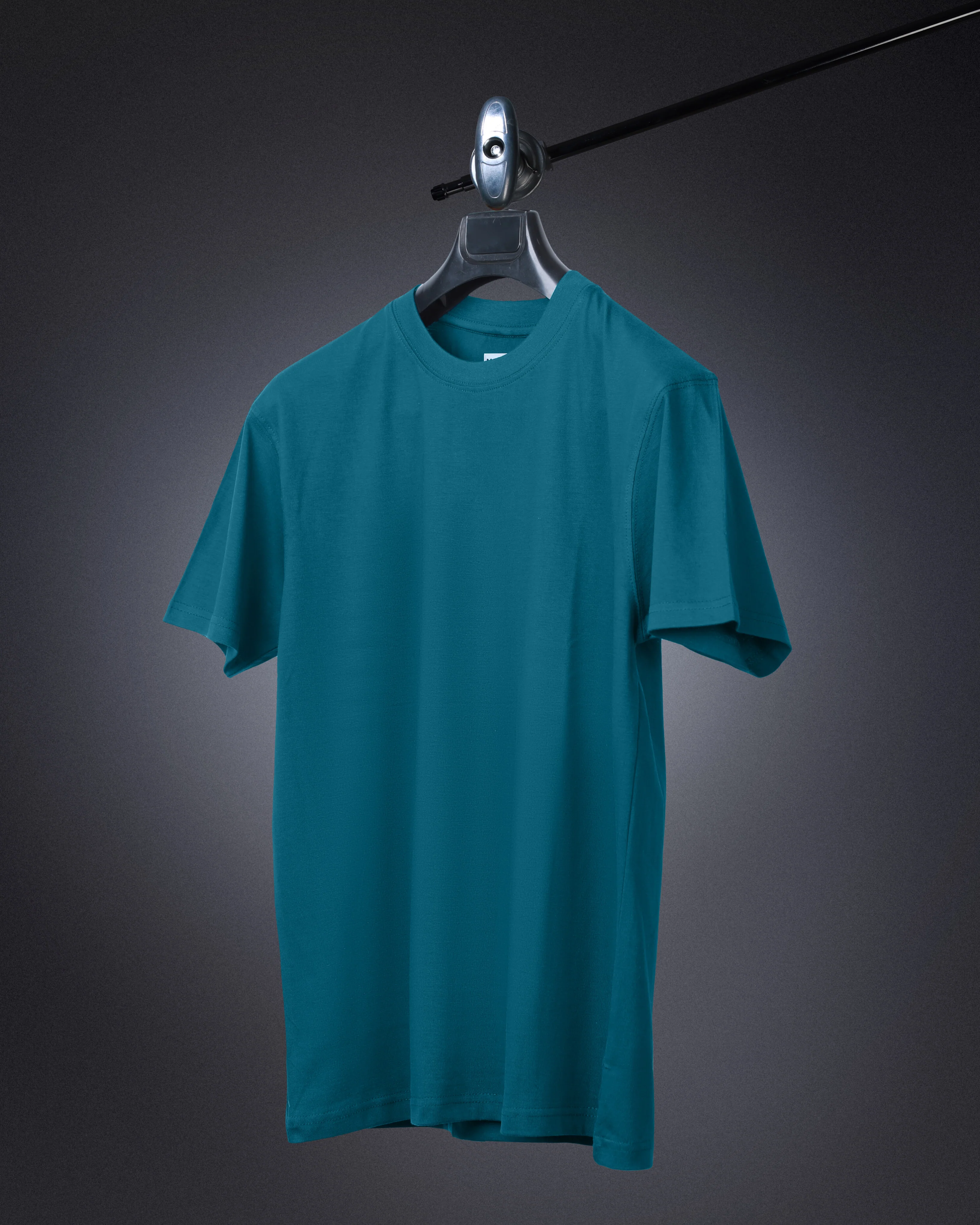 Basic Regular Fit T Shirts Unisex Teal Green - Image 4