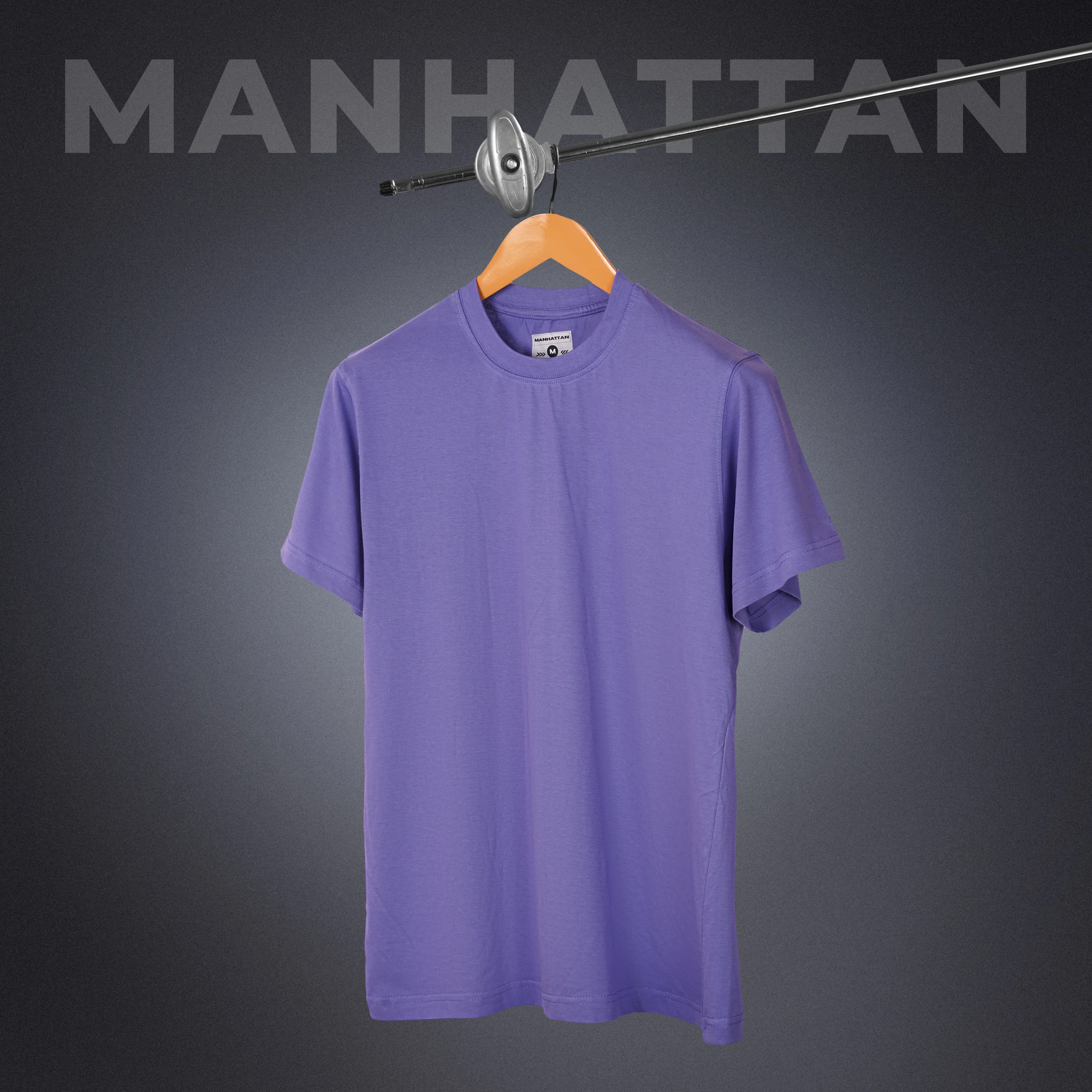 Basic Regular Fit T Shirts Unisex Violet - Image 3