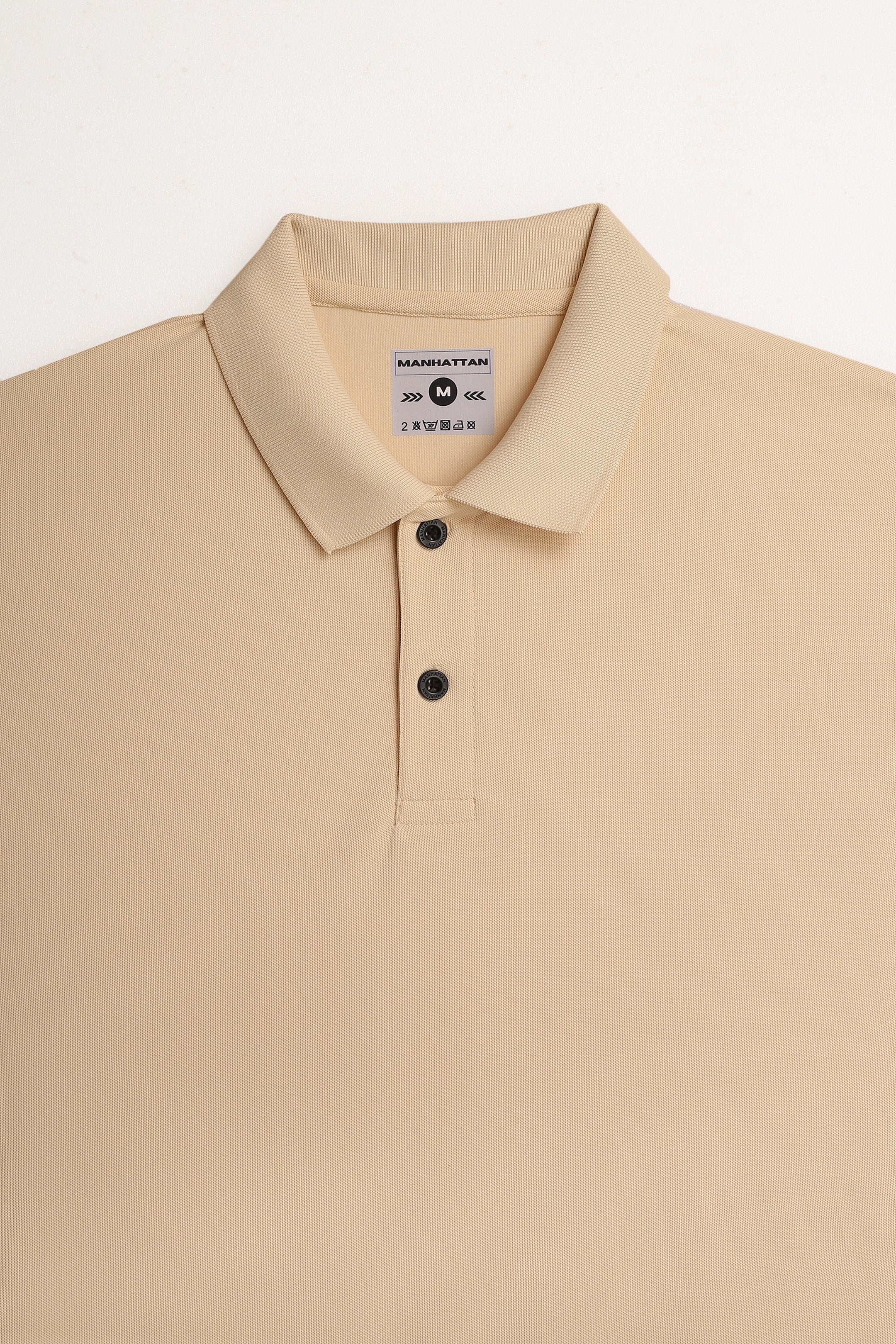 Sports Dry Fit Beige Polo T Shirts (Micro Polyester) - Image 2
