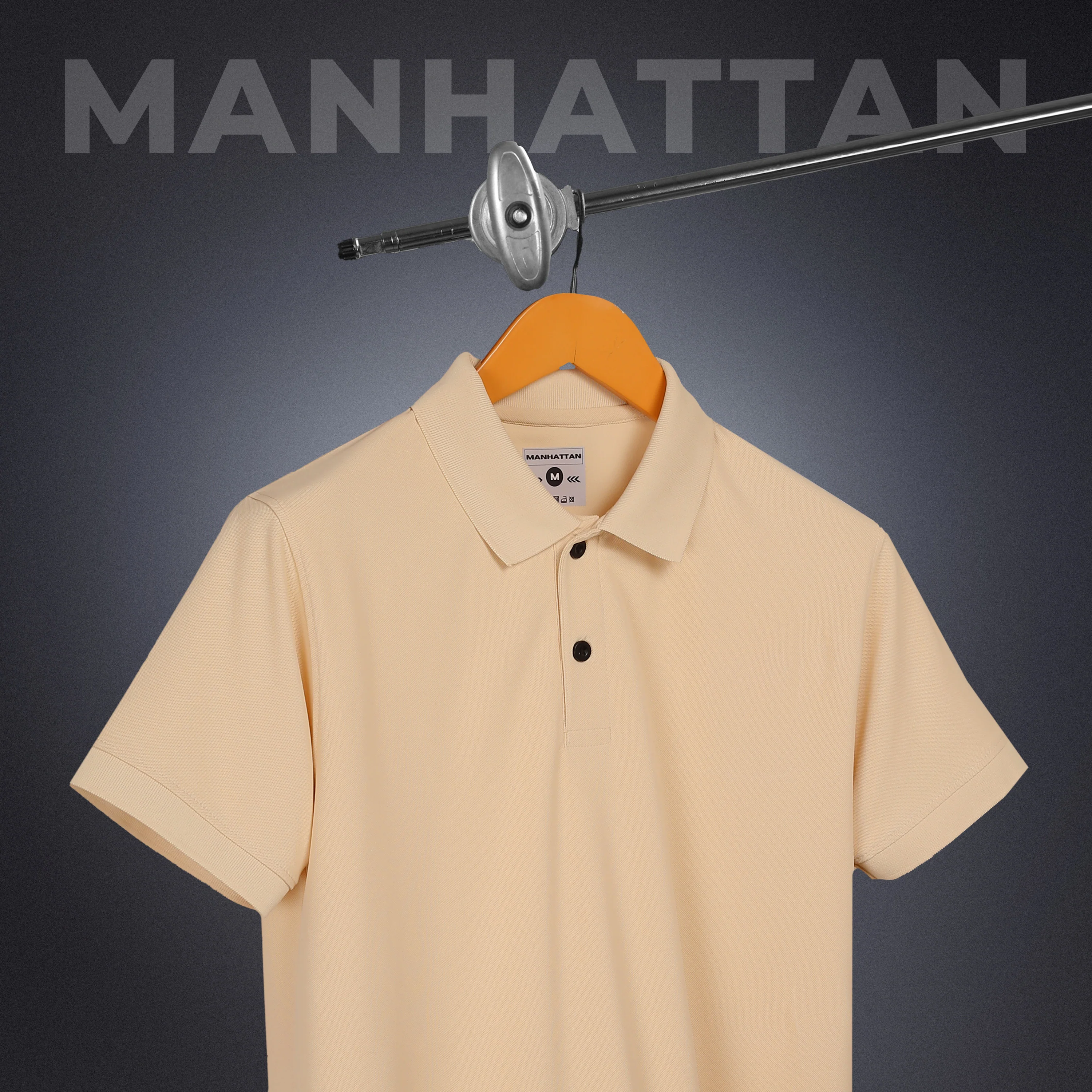 Sports Dry Fit Beige Polo T Shirts (Micro Polyester) - Image 4