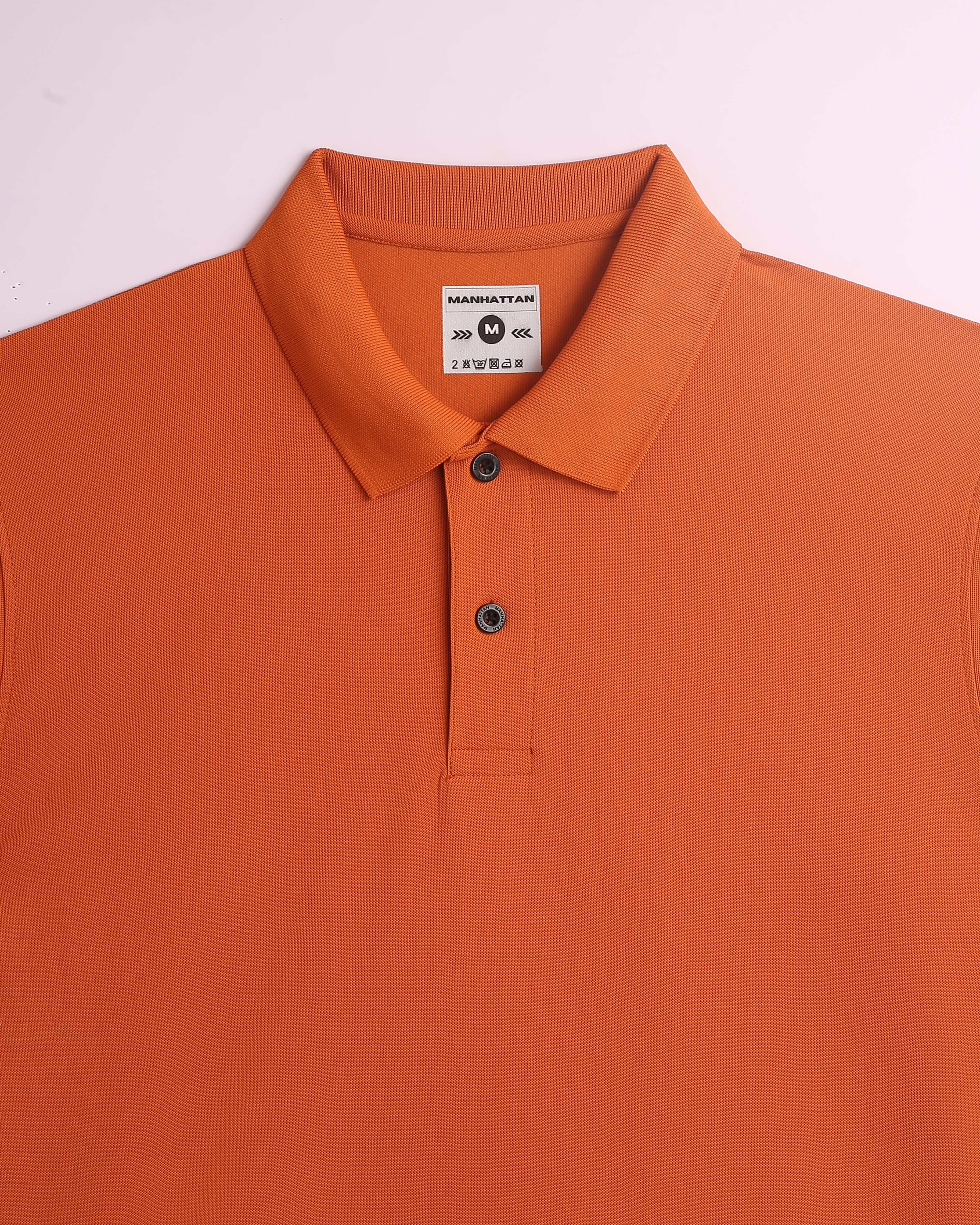 Sports Dry Fit woody orange Polo T Shirts (Micro Polyester) - Image 3