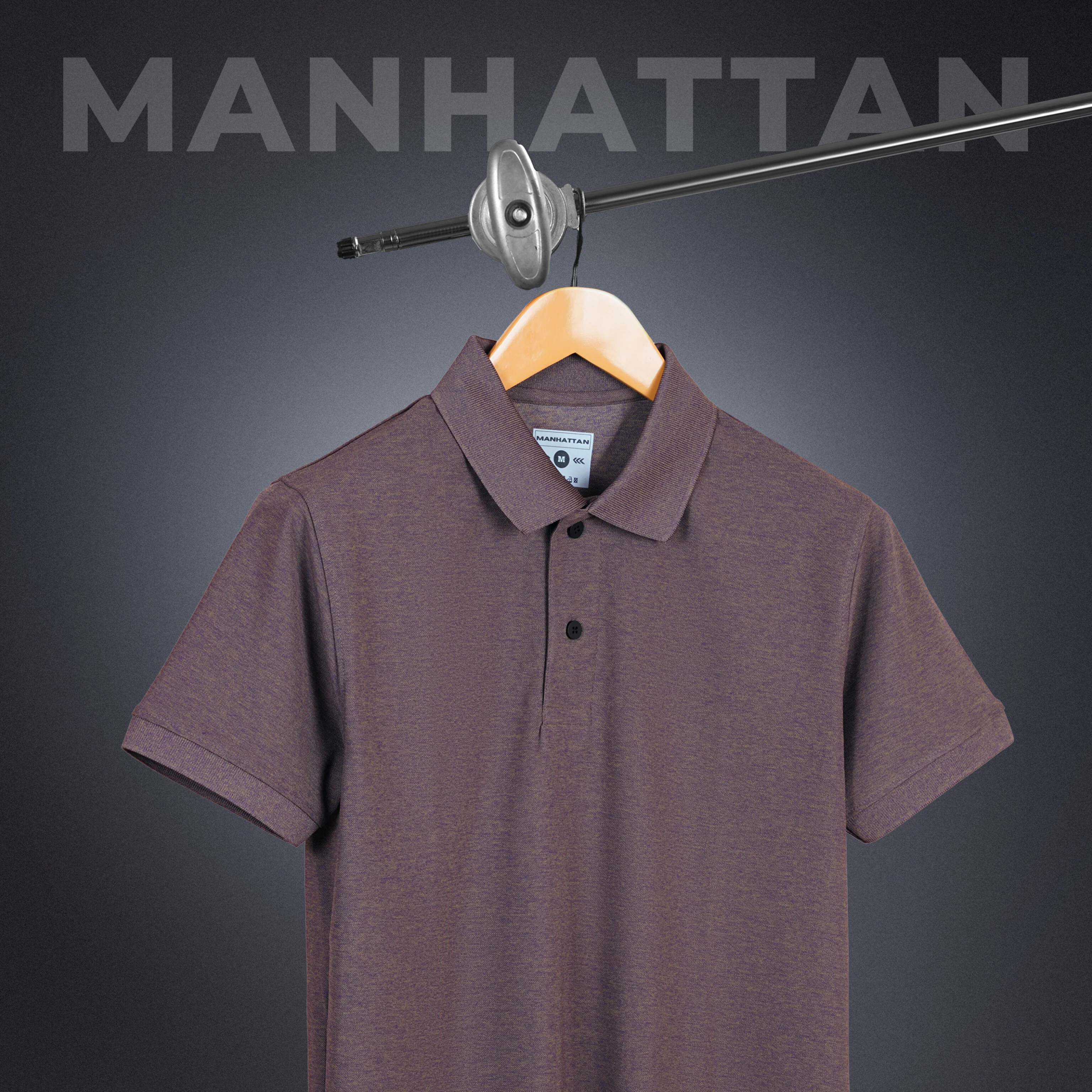 Sports Dry Fit Copper Melange Polo T Shirts (Micro Polyester) - Image 2