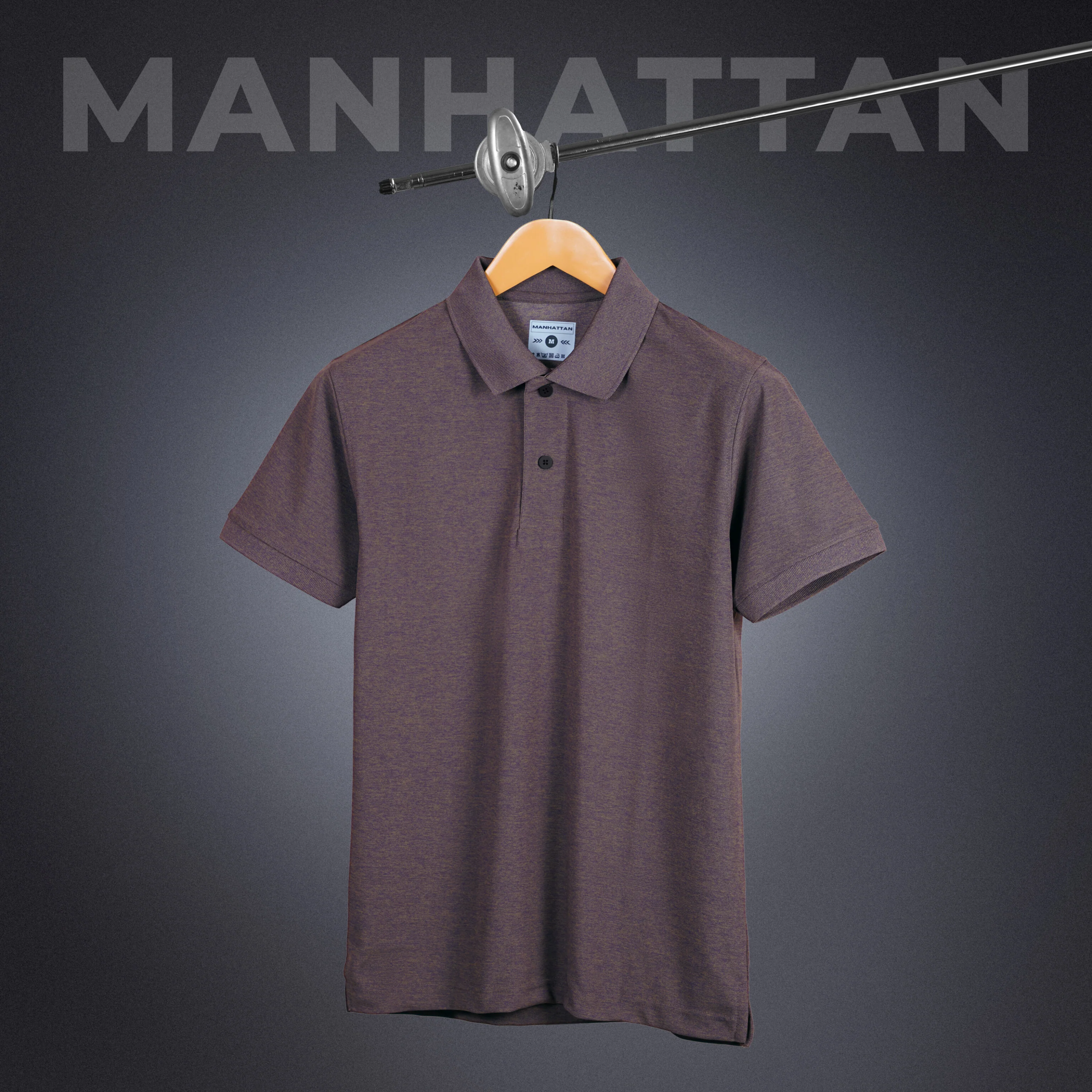 Sports Dry Fit Copper Melange Polo T Shirts (Micro Polyester) - Image 3