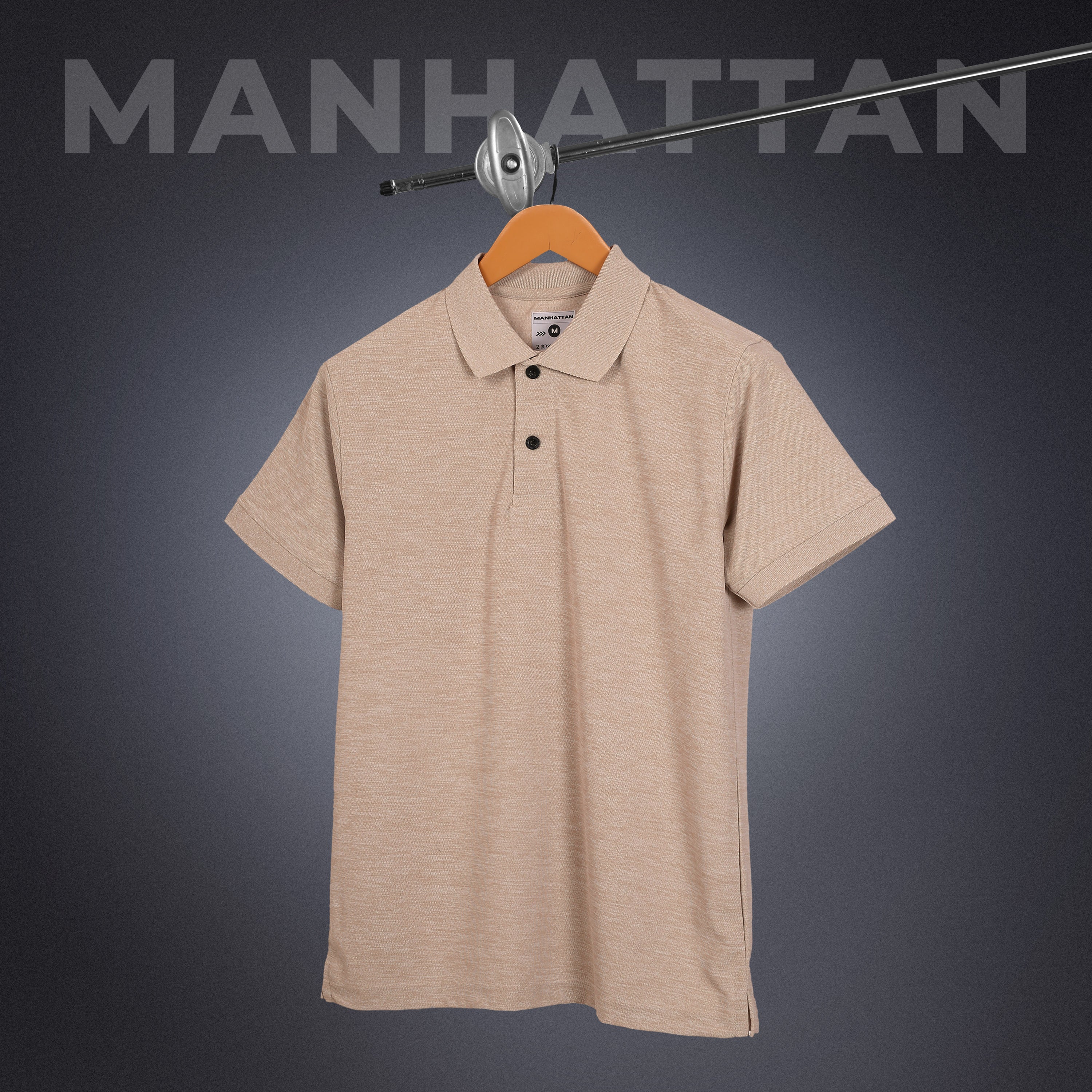 Sports Dry Fit Dark Beach Melange Polo T Shirts (Micro Polyester) - Image 4