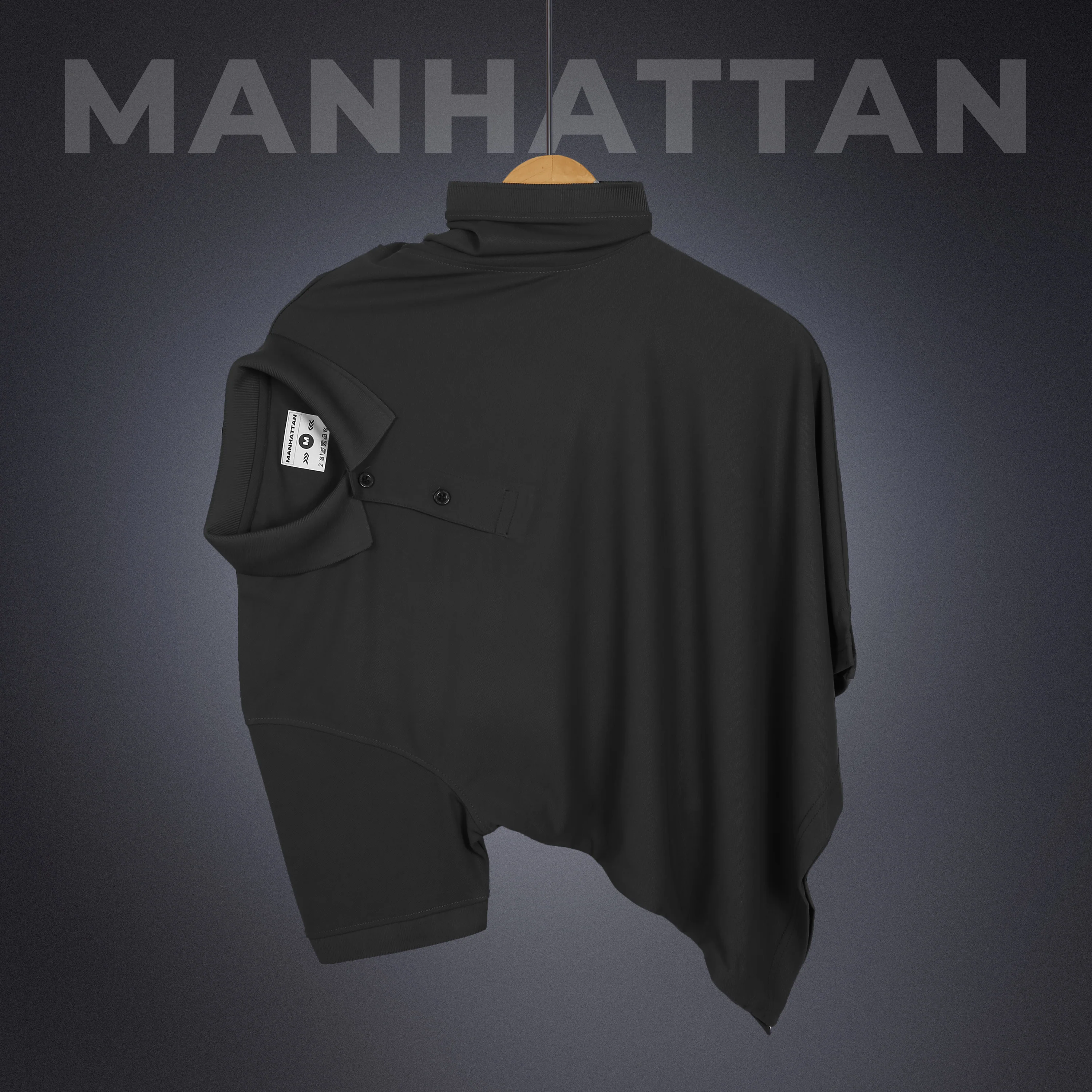 Sports Dry Fit Dark Grey Polo T Shirts (Micro Polyester) - Image 3
