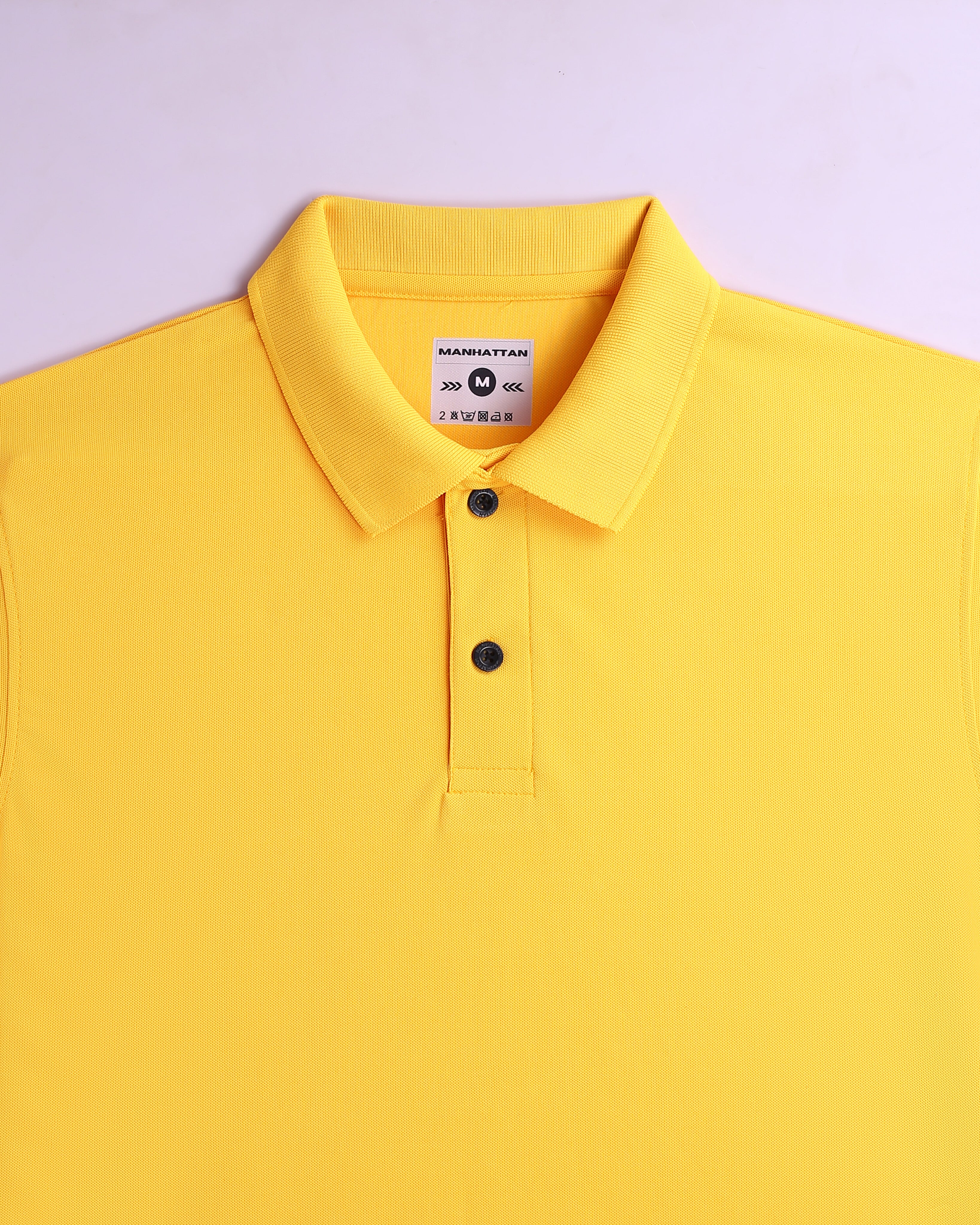 Sports Dry Fit Golden Yellow Polo T Shirts (Micro Polyester) - Image 4