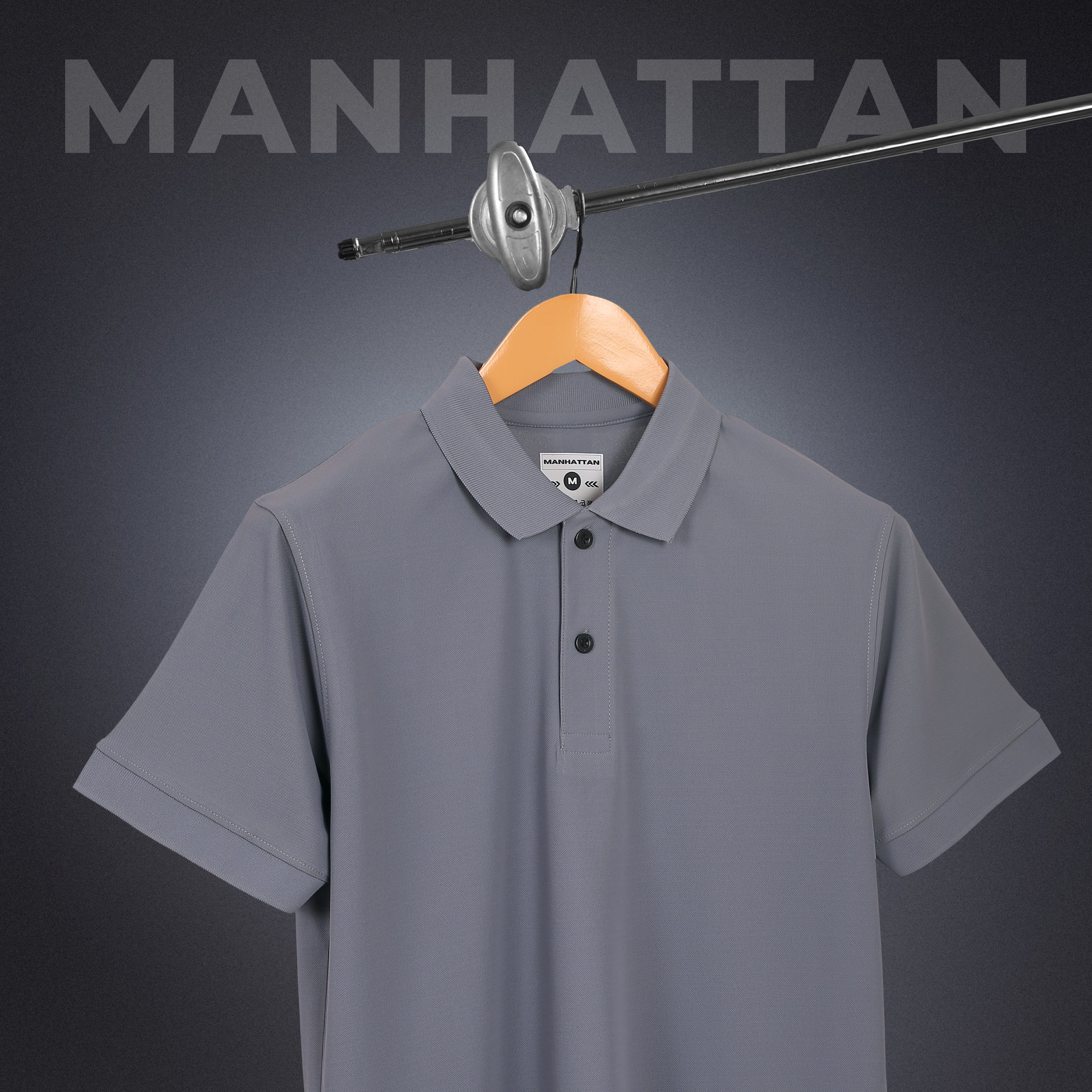 Sports Dry Fit Grey Polo T Shirts (Micro Polyester) - Image 3
