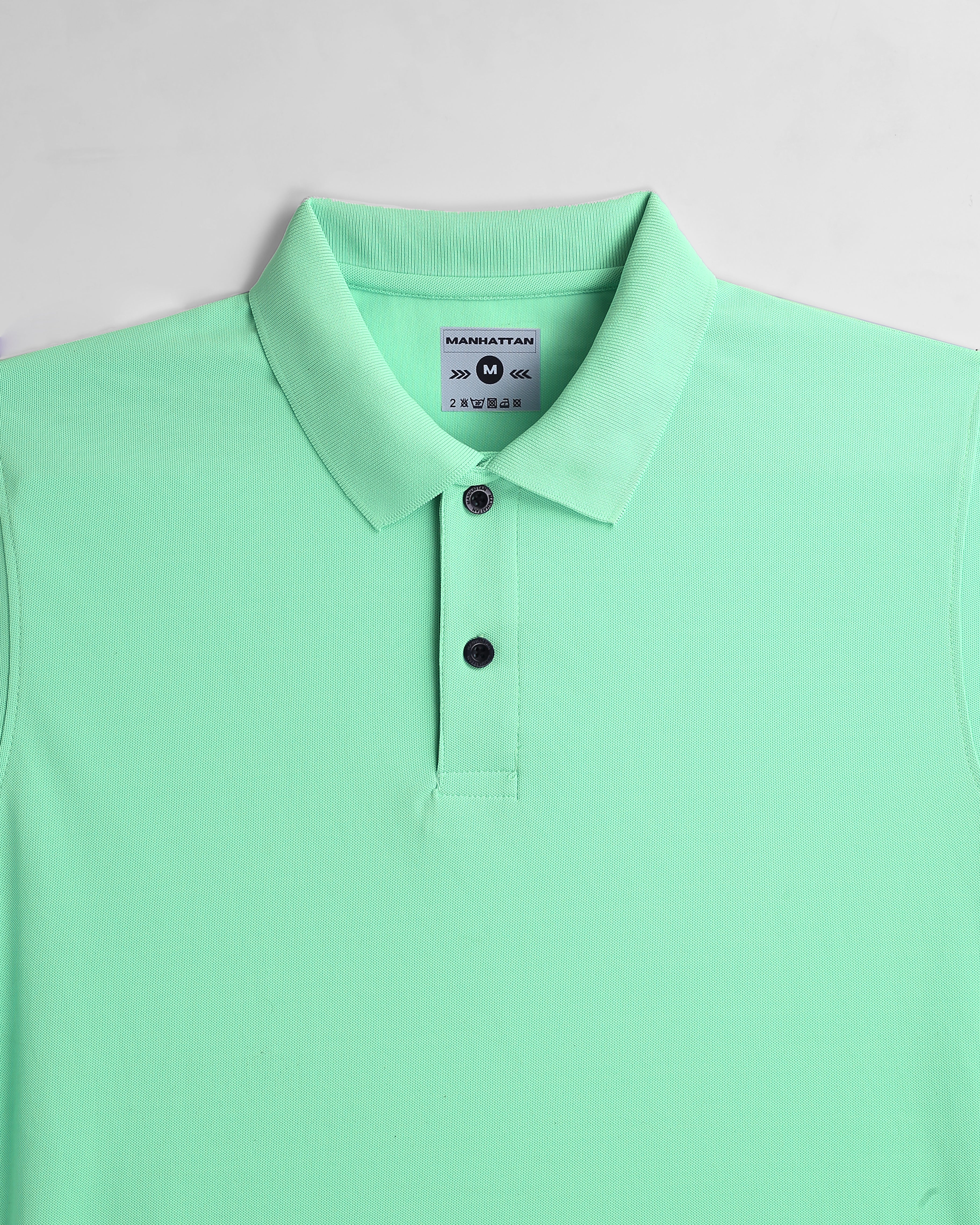 Sports Dry Fit Ice Green Polo T Shirts (Micro Polyester) - Image 4