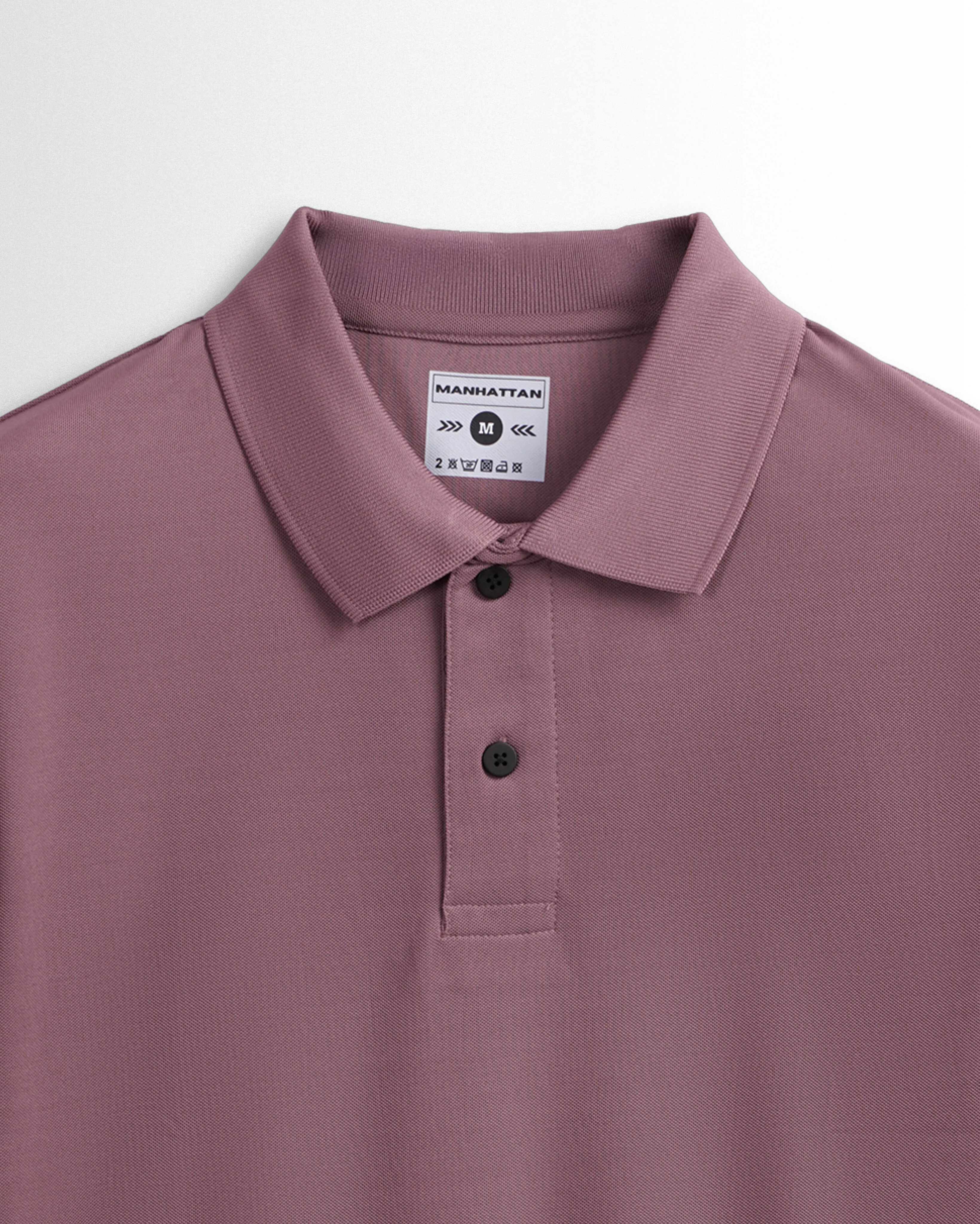 Sports Dry Fit Mauve Brown Polo T Shirts (Micro Polyester) - Image 4