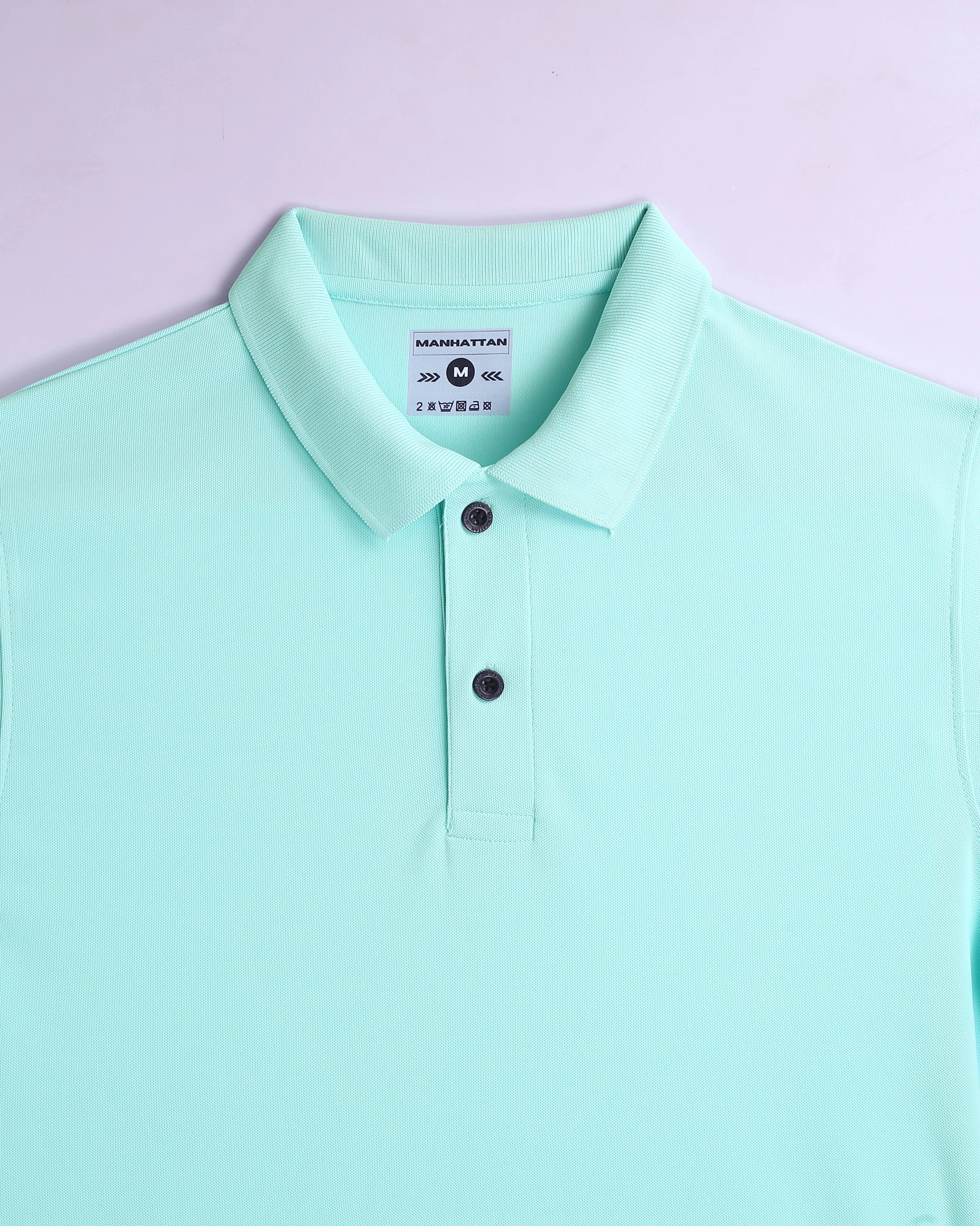 Sports Dry Fit Mint Blue Polo T Shirts (Micro Polyester) - Image 4