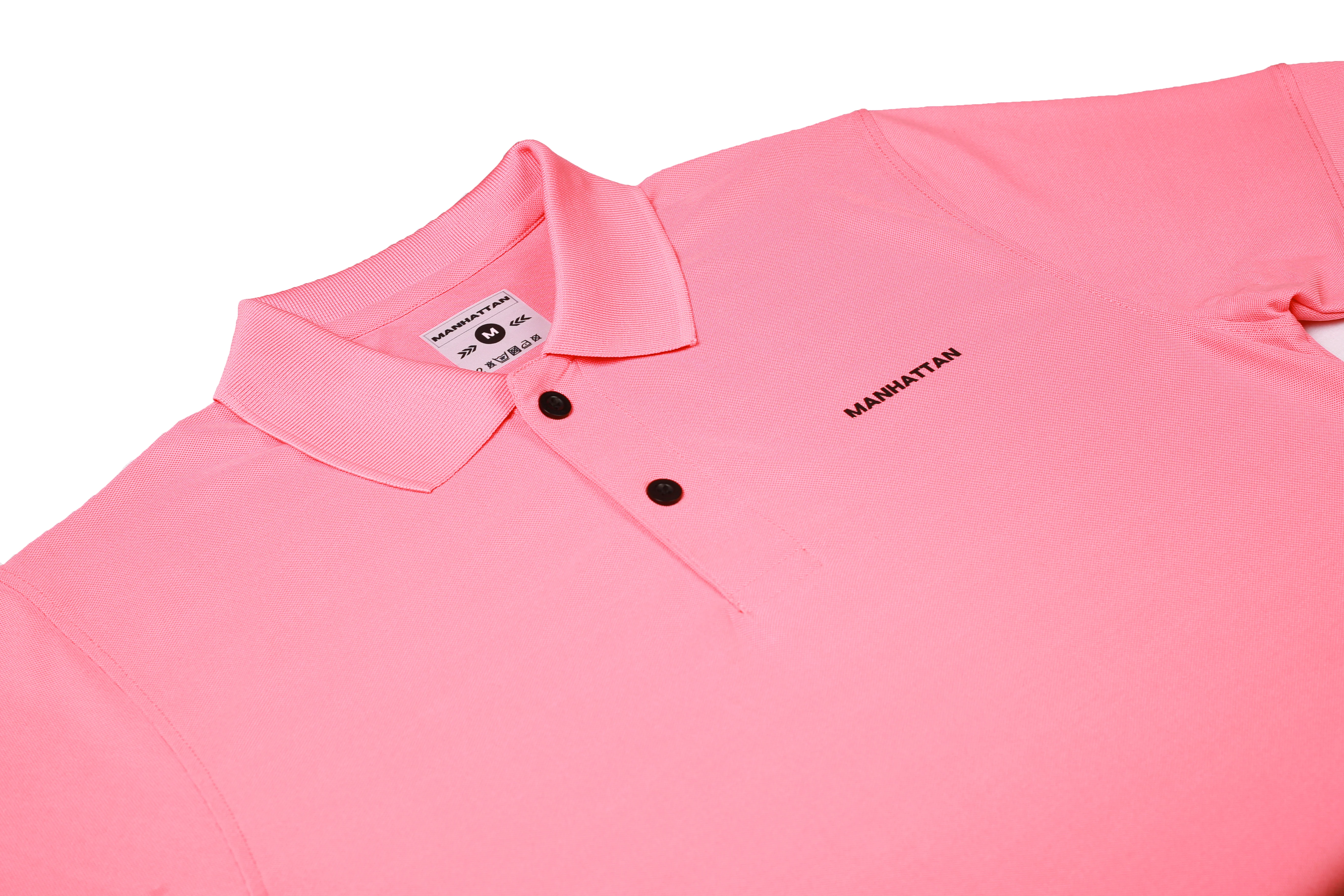 Sports Dry Fit Peach Pink Polo T Shirts (Micro Polyester) - Image 2