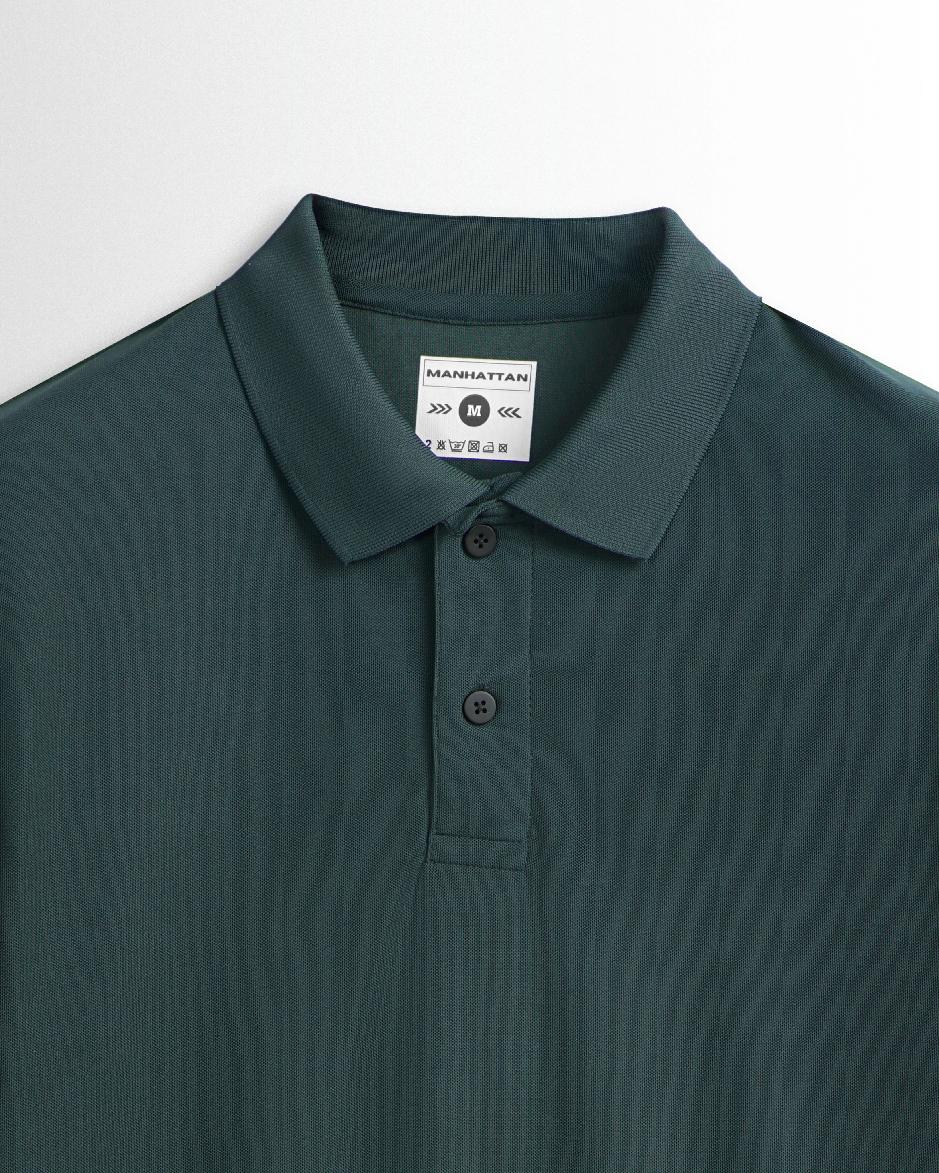 Sports Dry Fit Pine Green Polo T Shirts (Micro Polyester) - Image 4