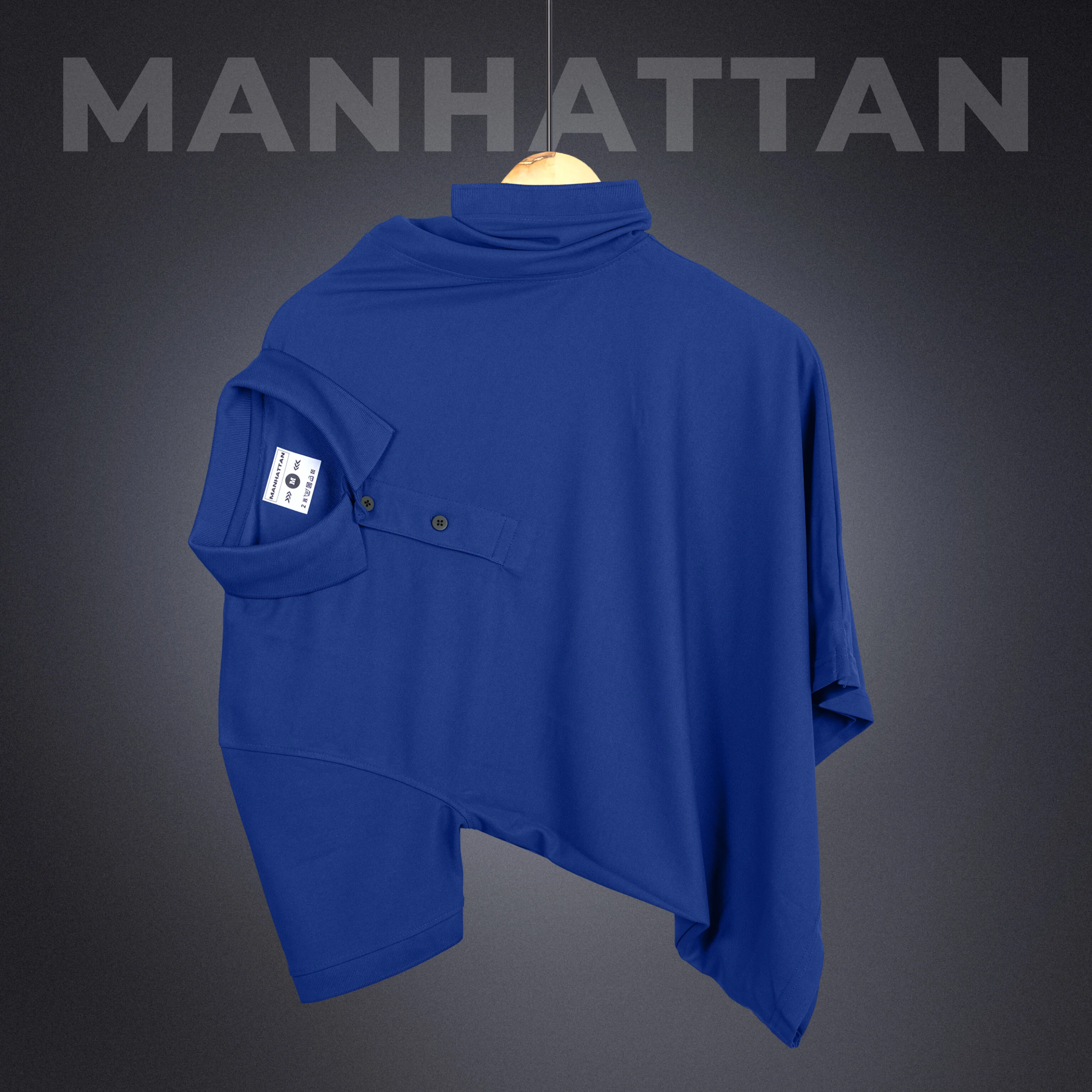 Sports Dry Fit Royal Blue Polo T Shirts (Micro Polyester) - Image 3