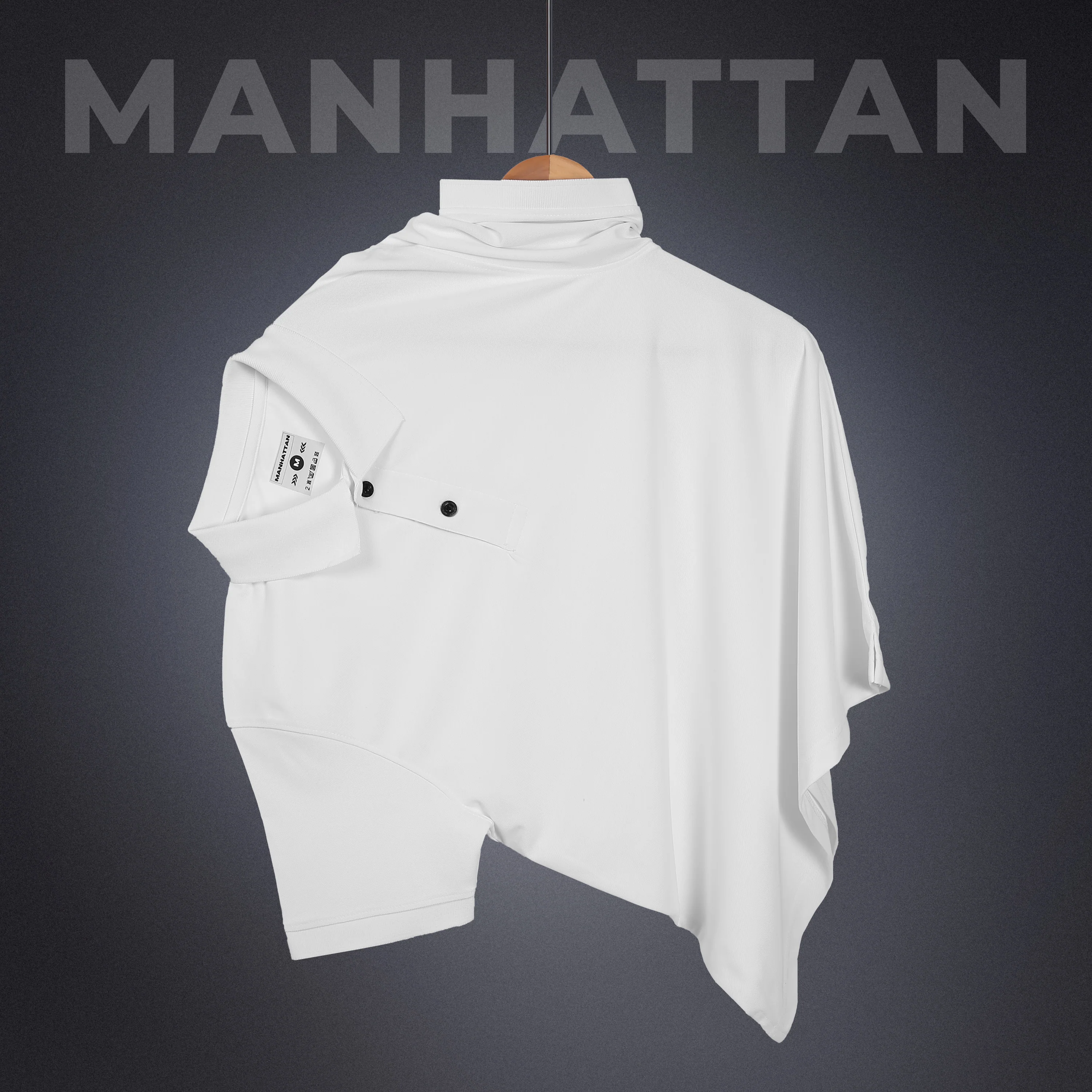 Sports Dry Fit White Polo T Shirts (Micro Polyester) - Image 3