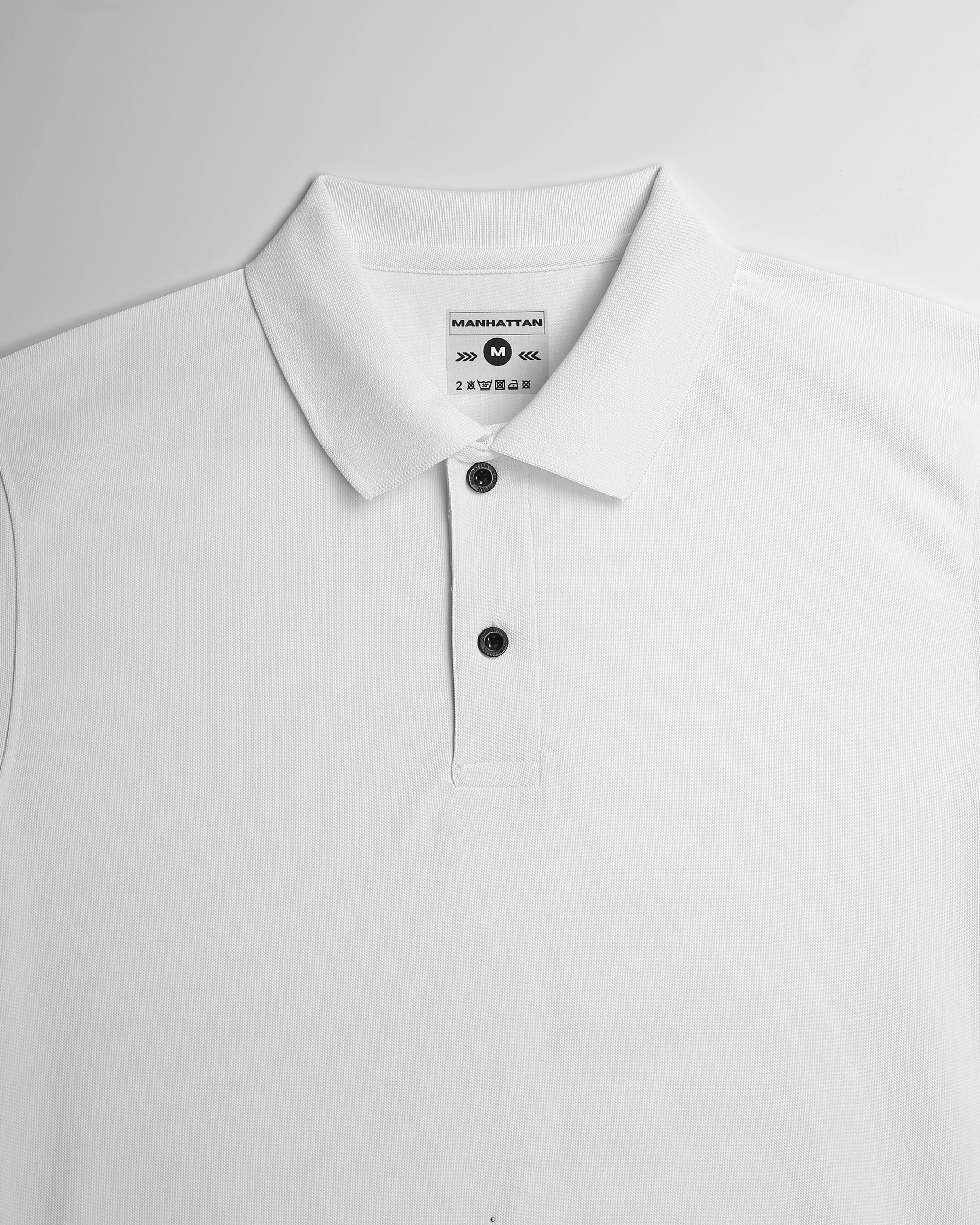 Sports Dry Fit White Polo T Shirts (Micro Polyester) - Image 4