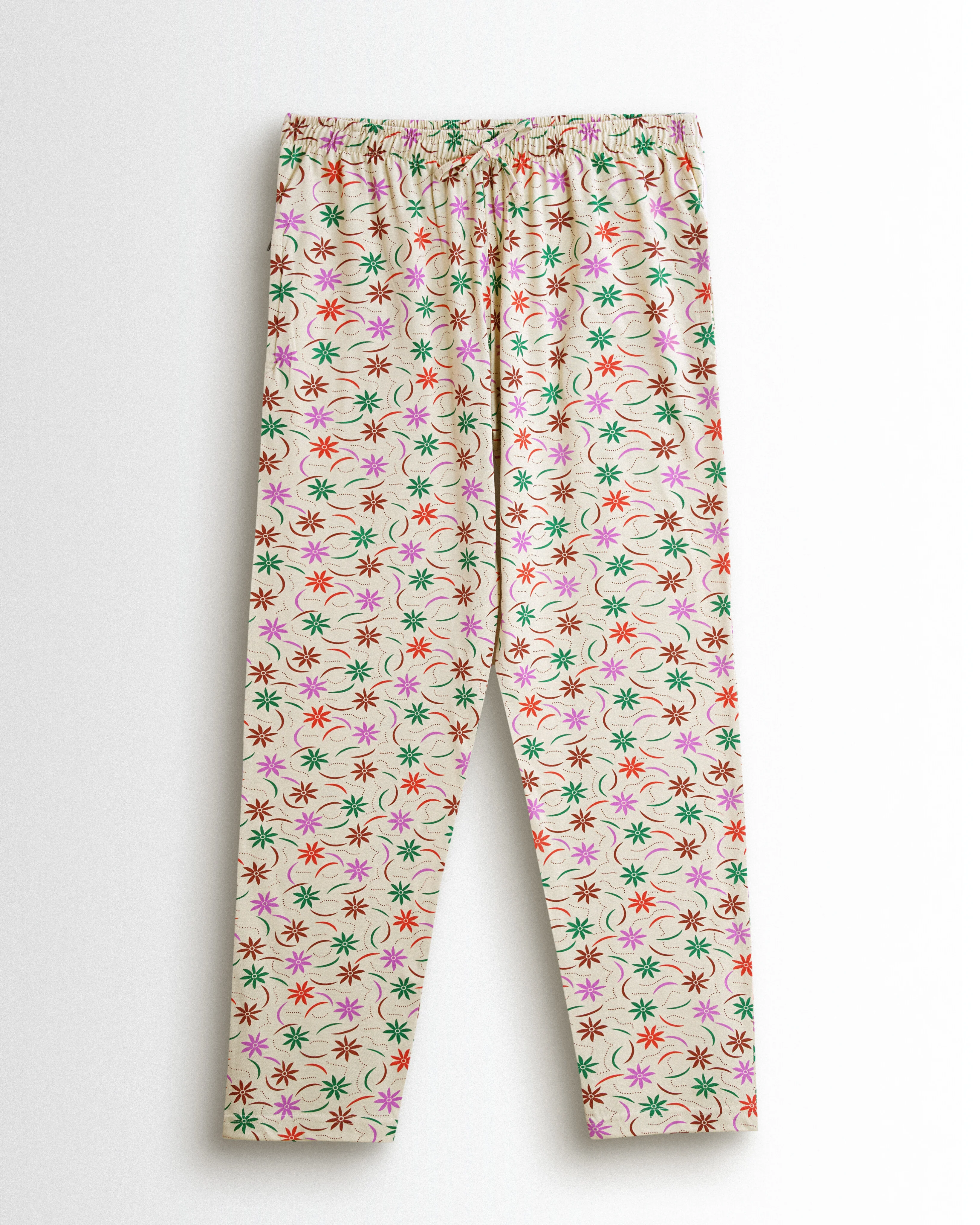 Women's Co Ord set Beach Pink Flowers - Image 3